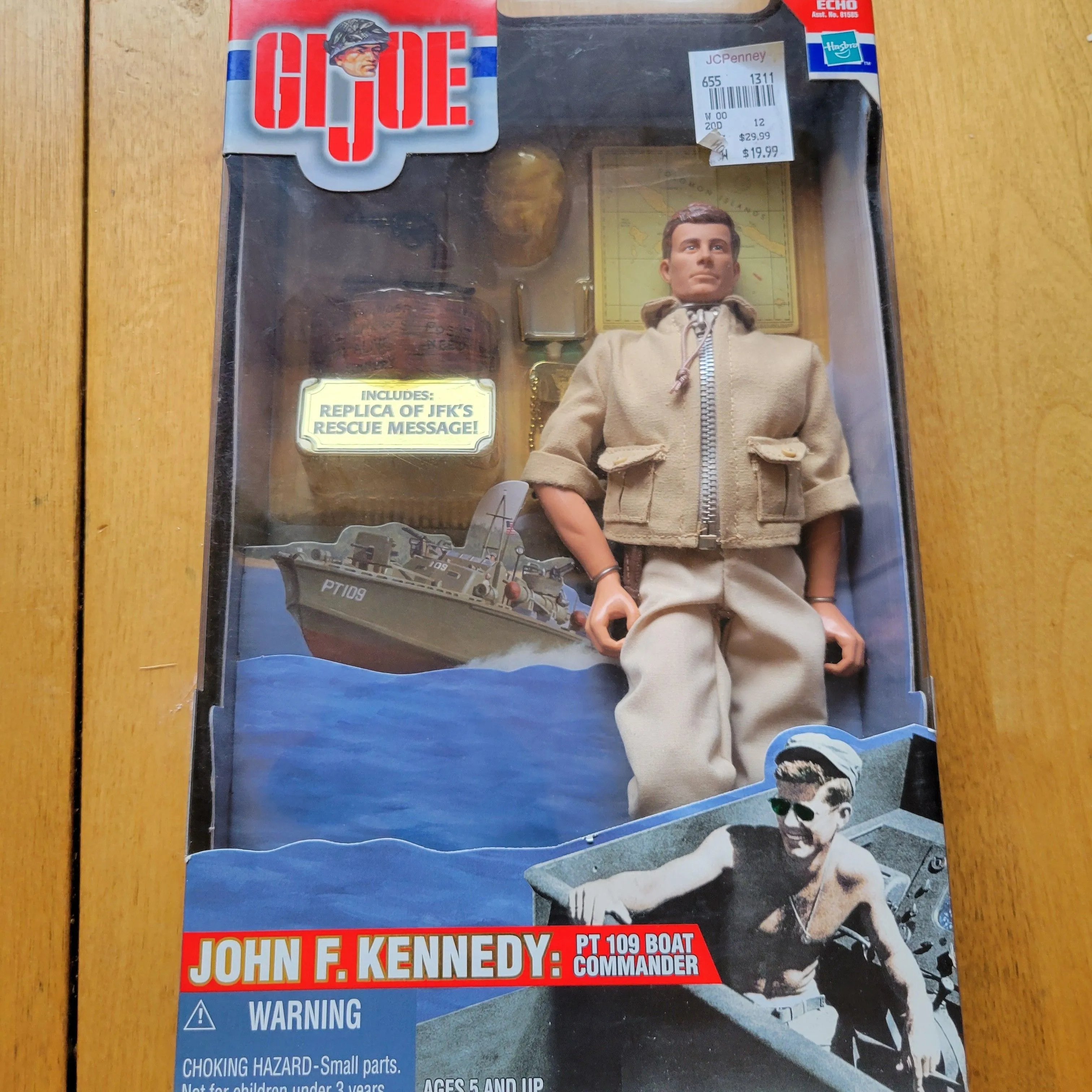 Product image for GI Joe John F Kennedy Hasbro PT 109 Boat Commander 