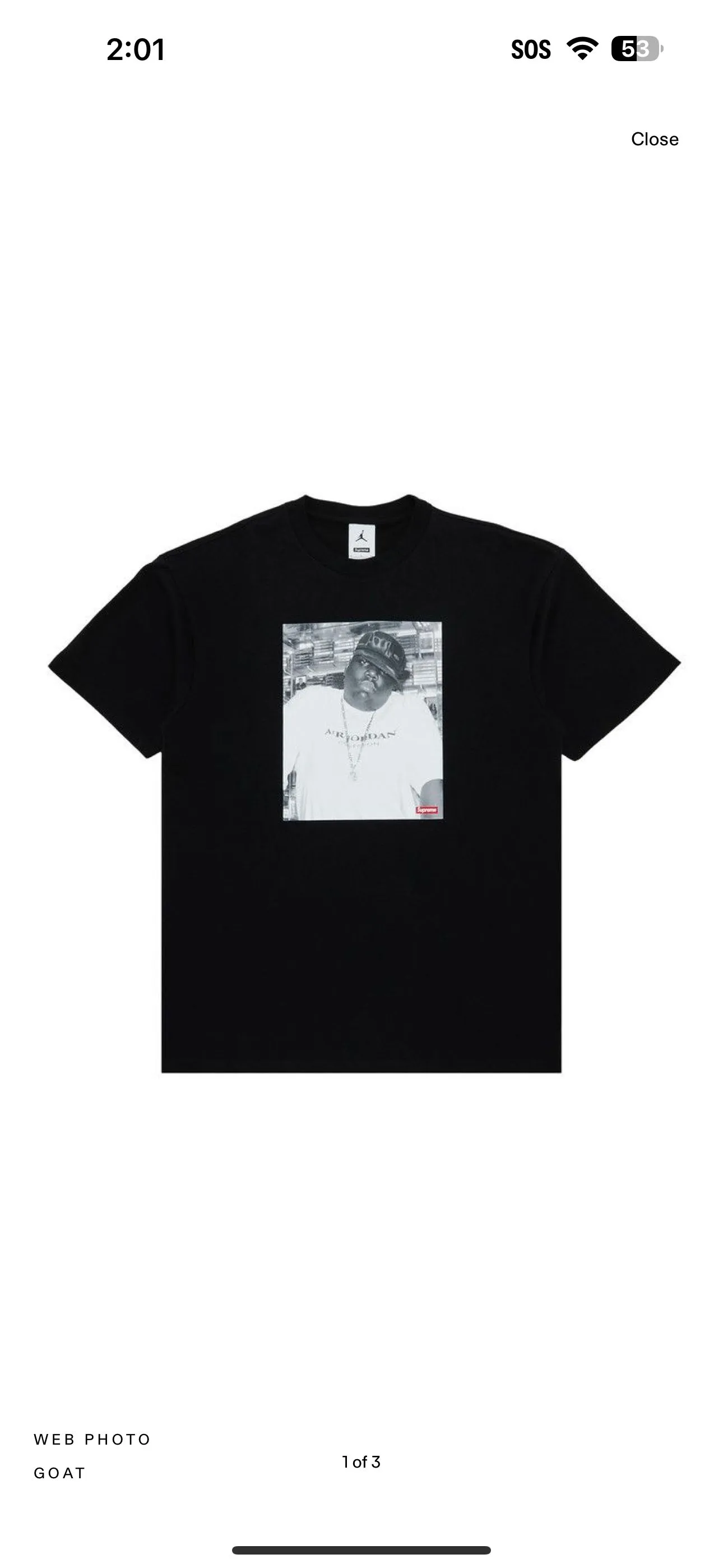 Product image for Supreme x Jordan Biggie short sleeve