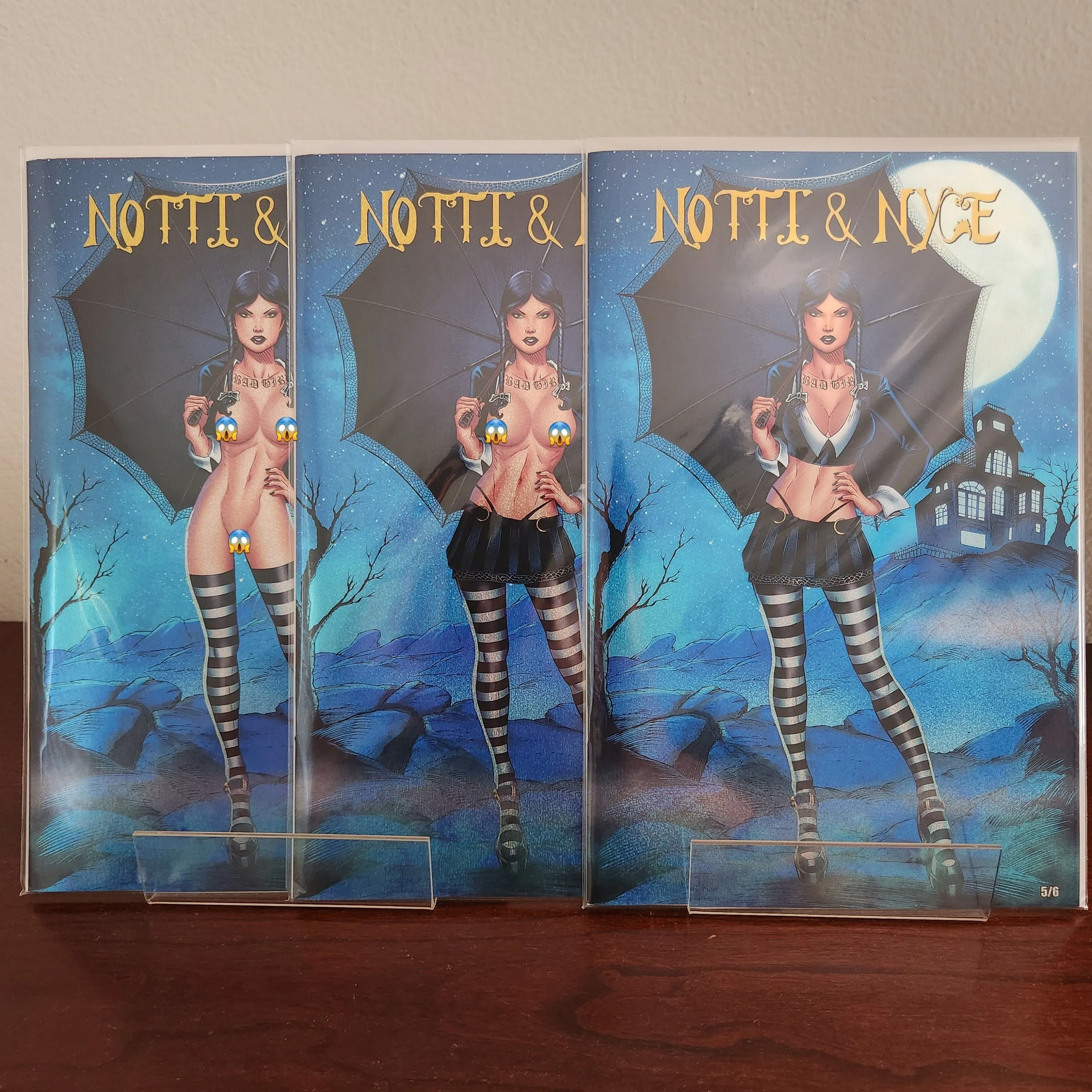 Product image for MARAT NOTTI & NYCE CONFETTI FOIL WEDNESDAY ADDAMS LTD 5 / 6 SET