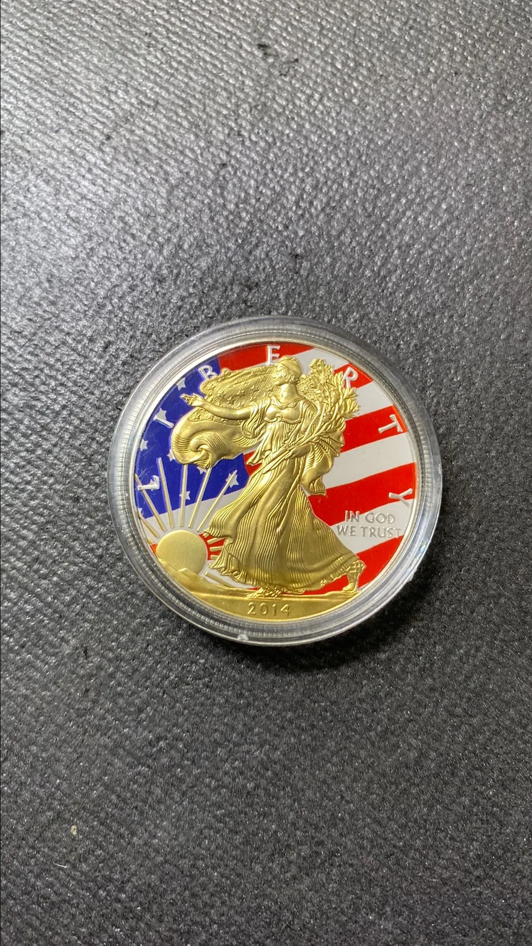 Product image for 2014 American flag gold gilded ASE