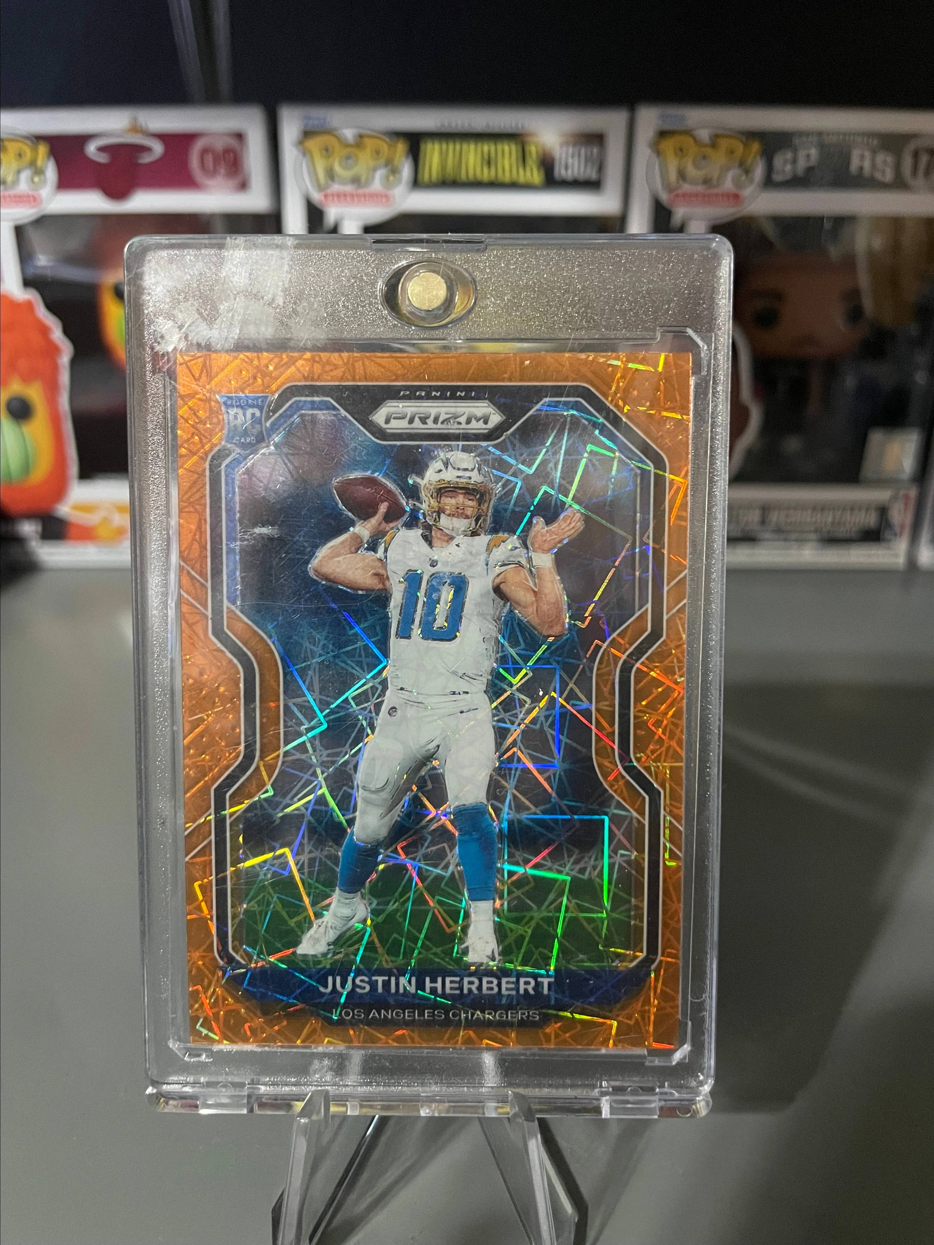 Product image for Justin Herbert rookie Prizm lazer