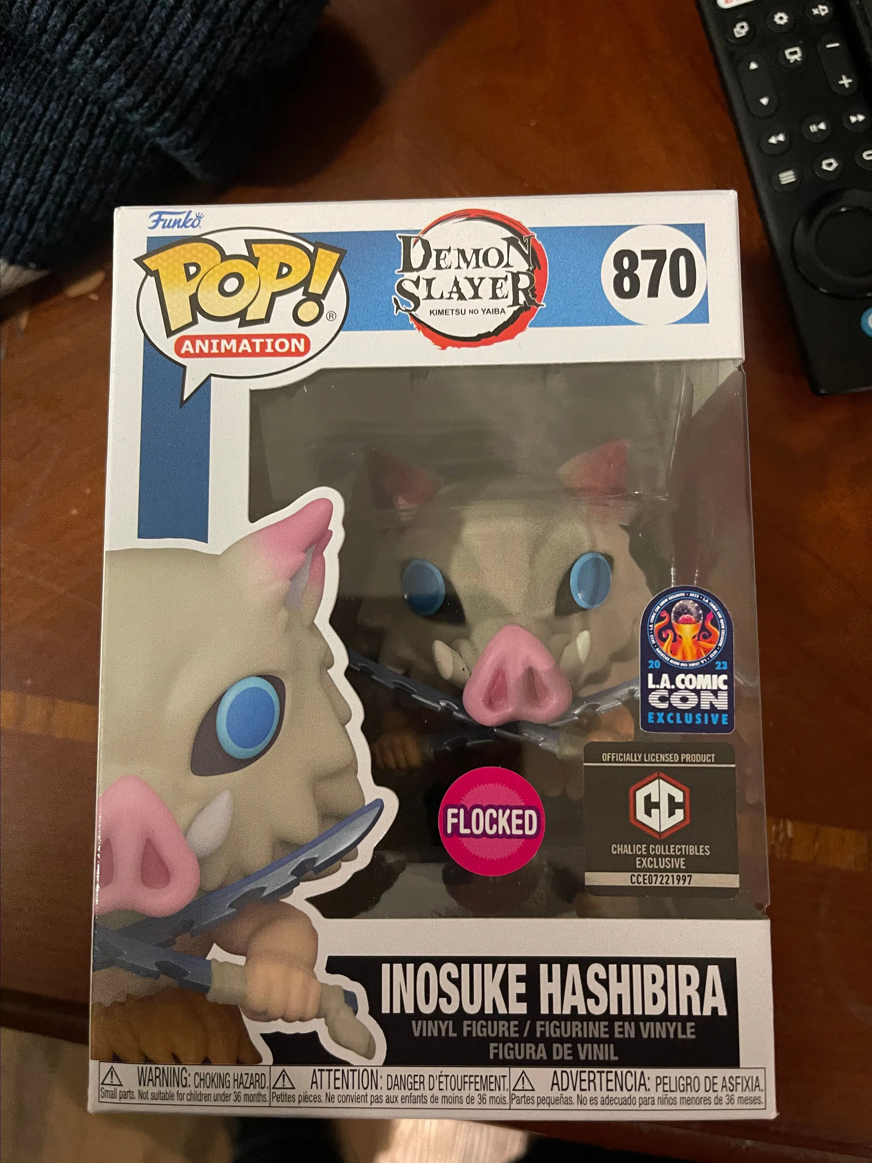Product image for Funko Demon slayer Inosuke Flocked LACC23