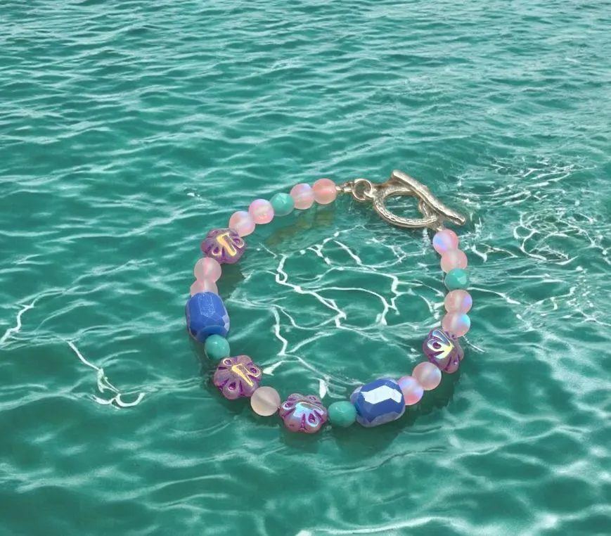 Product image for Pink Mermaid Glass and Czech