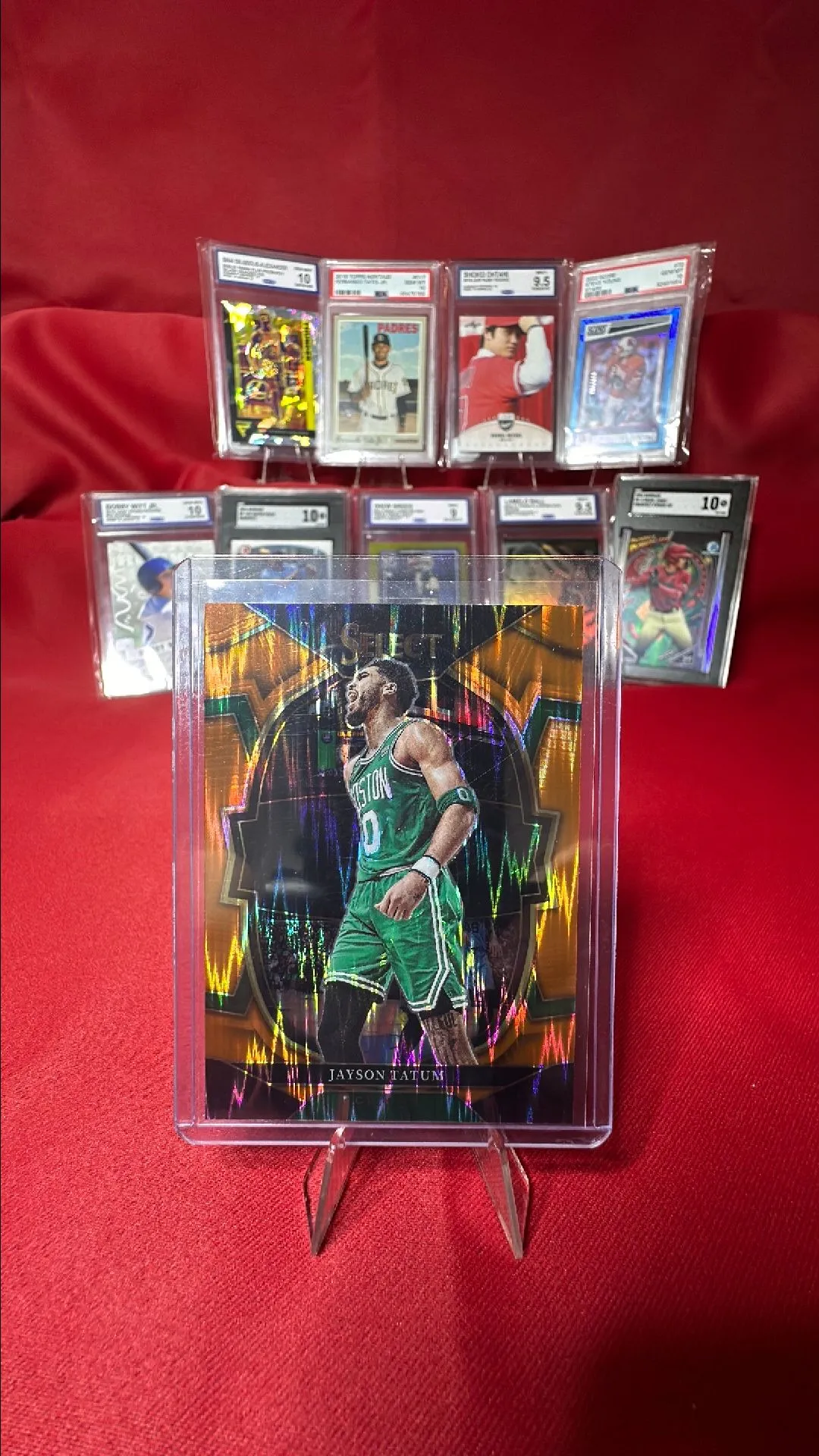 Product image for Jayson Tatum Orange Flash Prizm #55