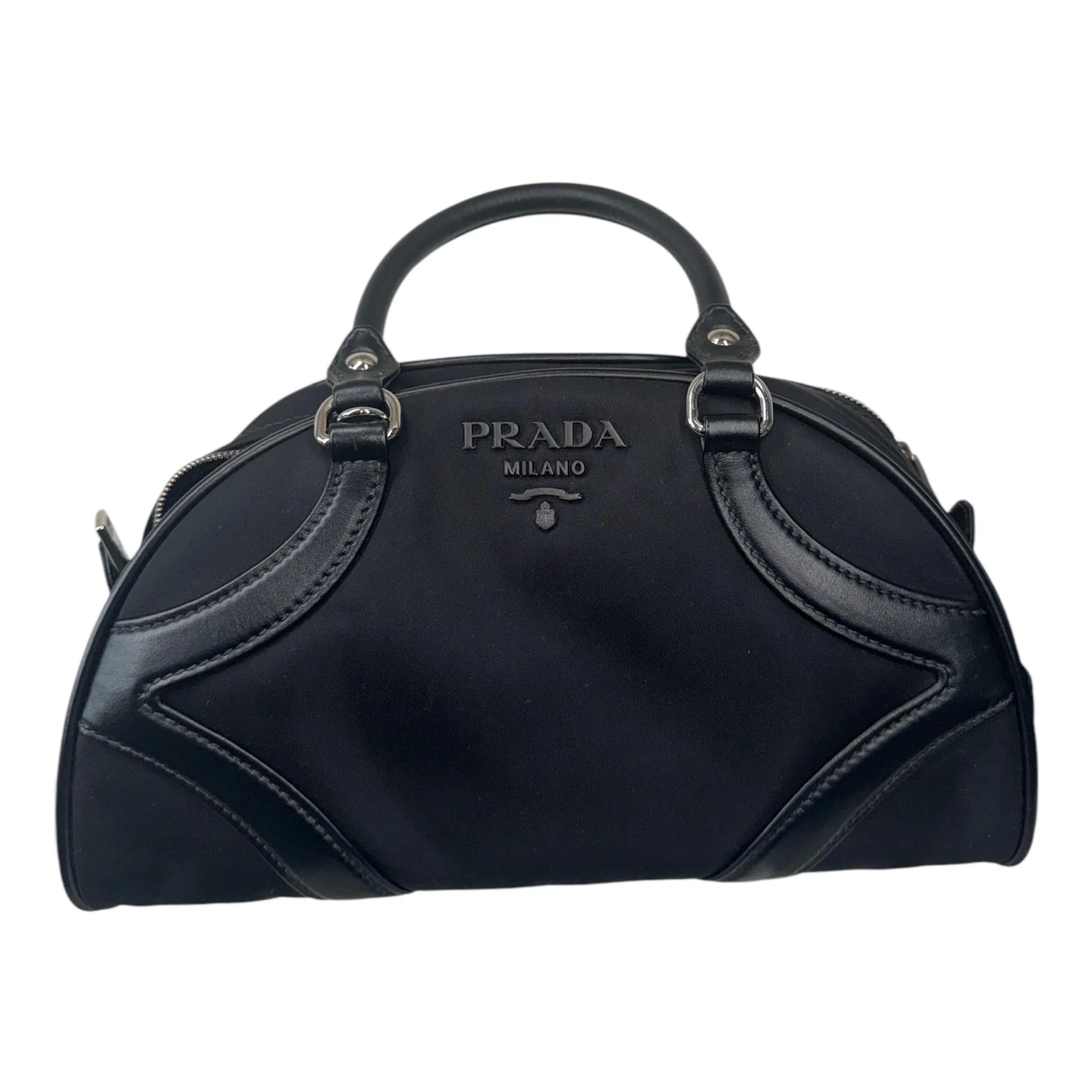 Product image for PRE-OWNED Black Bowling Nylon Shoulder Bag