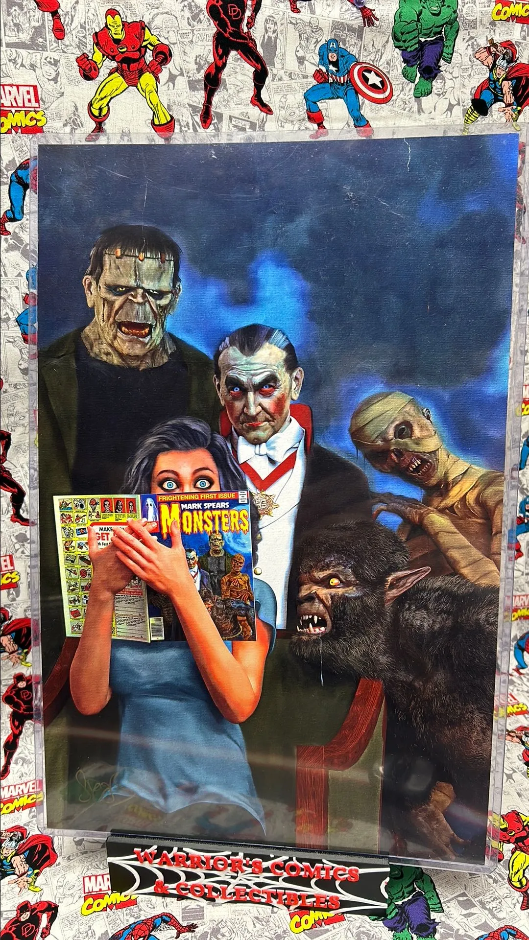 Product image for Mark Spears Monsters Print Signed! Movie Prop!