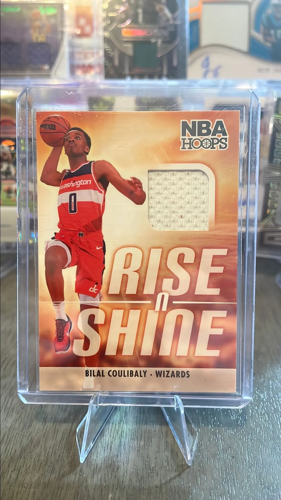 Product image for Bilal Coulibaly 2023-24 NBA Hoops Rise n Shine RC Patch #RS-BIL