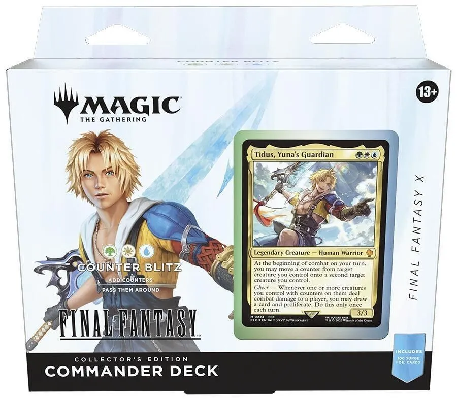 Product image for Brand New Surge Foil FINAL FANTASY Commander Deck - FF X Counter Blitz Collector's Edition