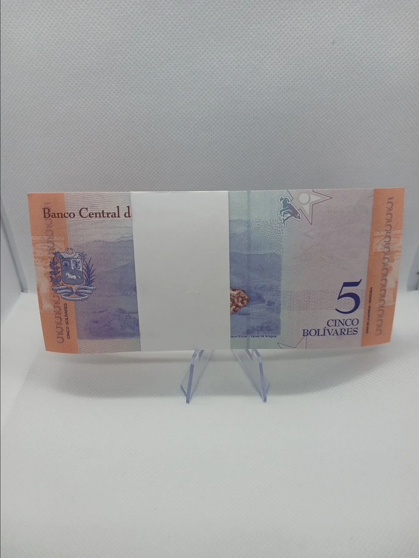 Product image for 5 Cinco's foreign Venezuela currency