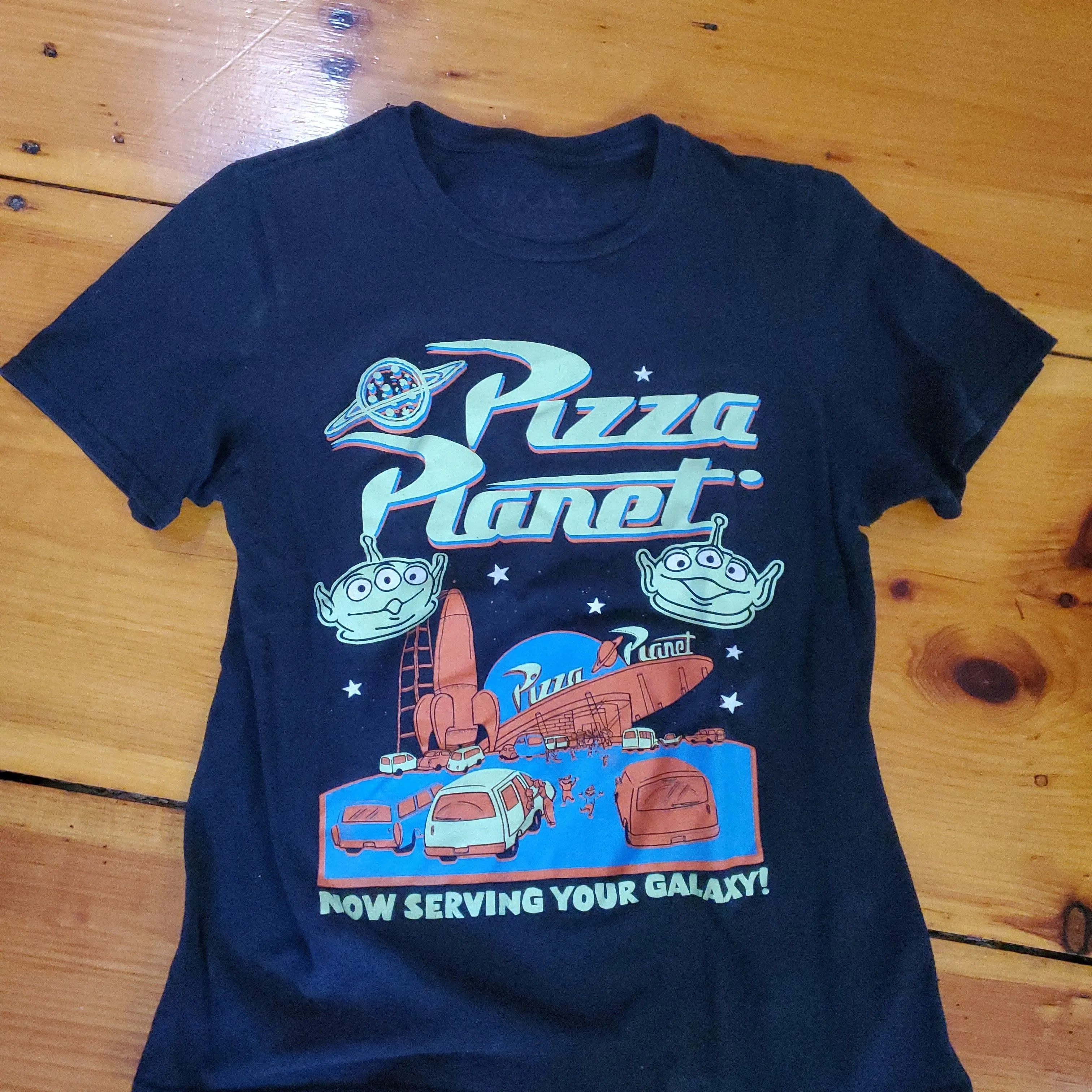 Product image for Toy Story Pizza Planet shirt Small