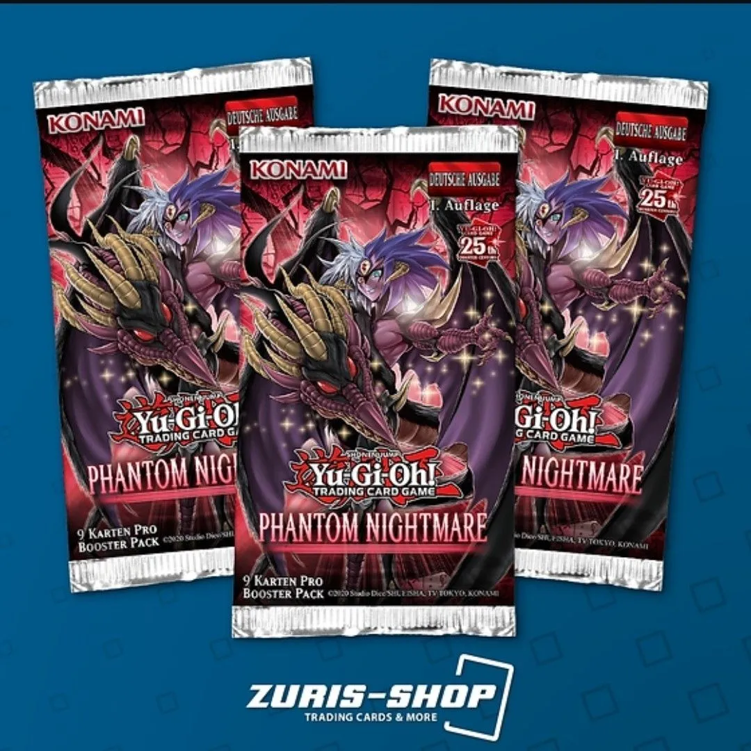 Produktbild für 3x Yu-Gi-Oh! Yugioh phantom nightmare booster pack deutsch 1st edition