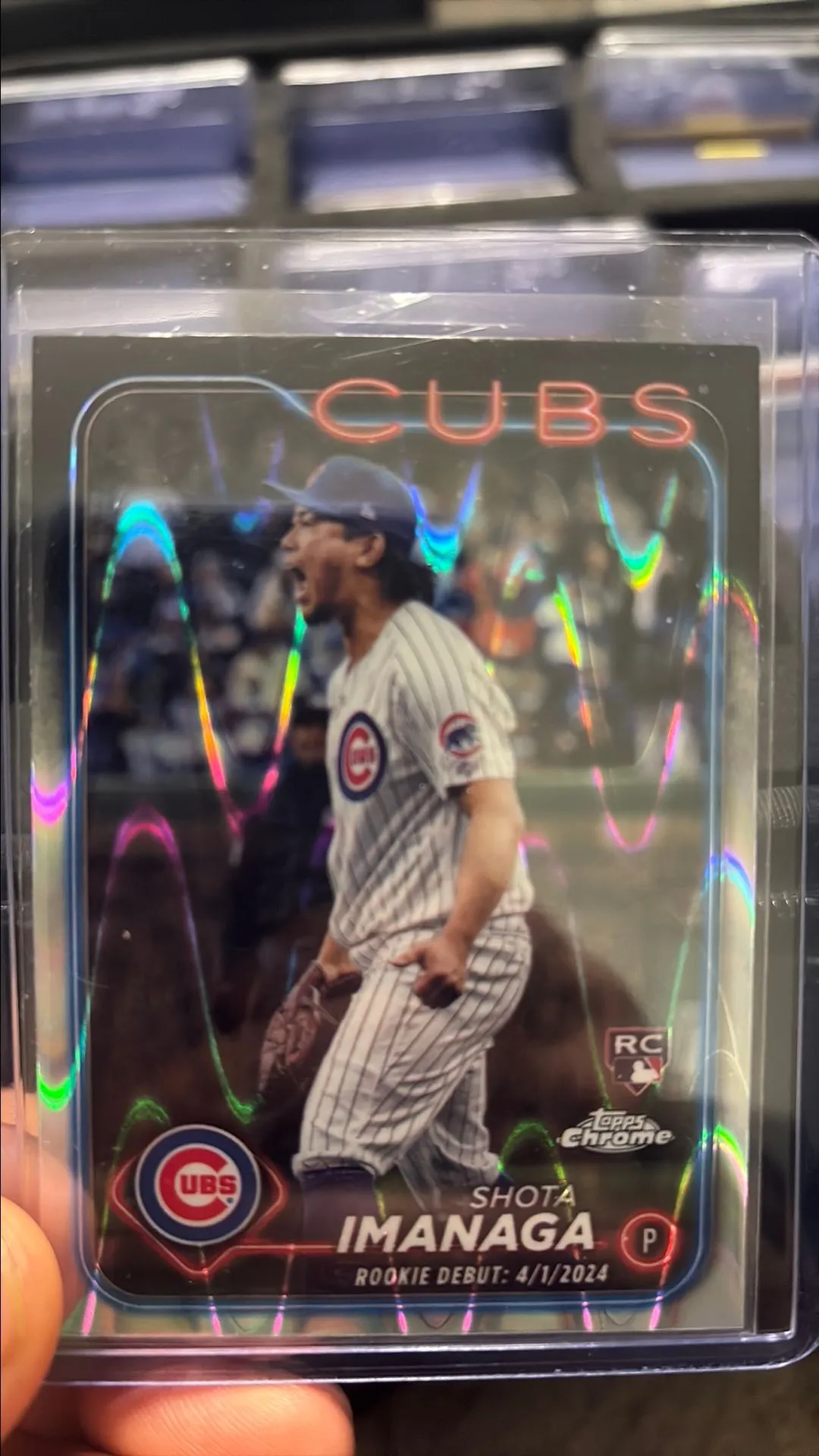 Product image for Shota Imanaga Topps Chrome ray wave RC