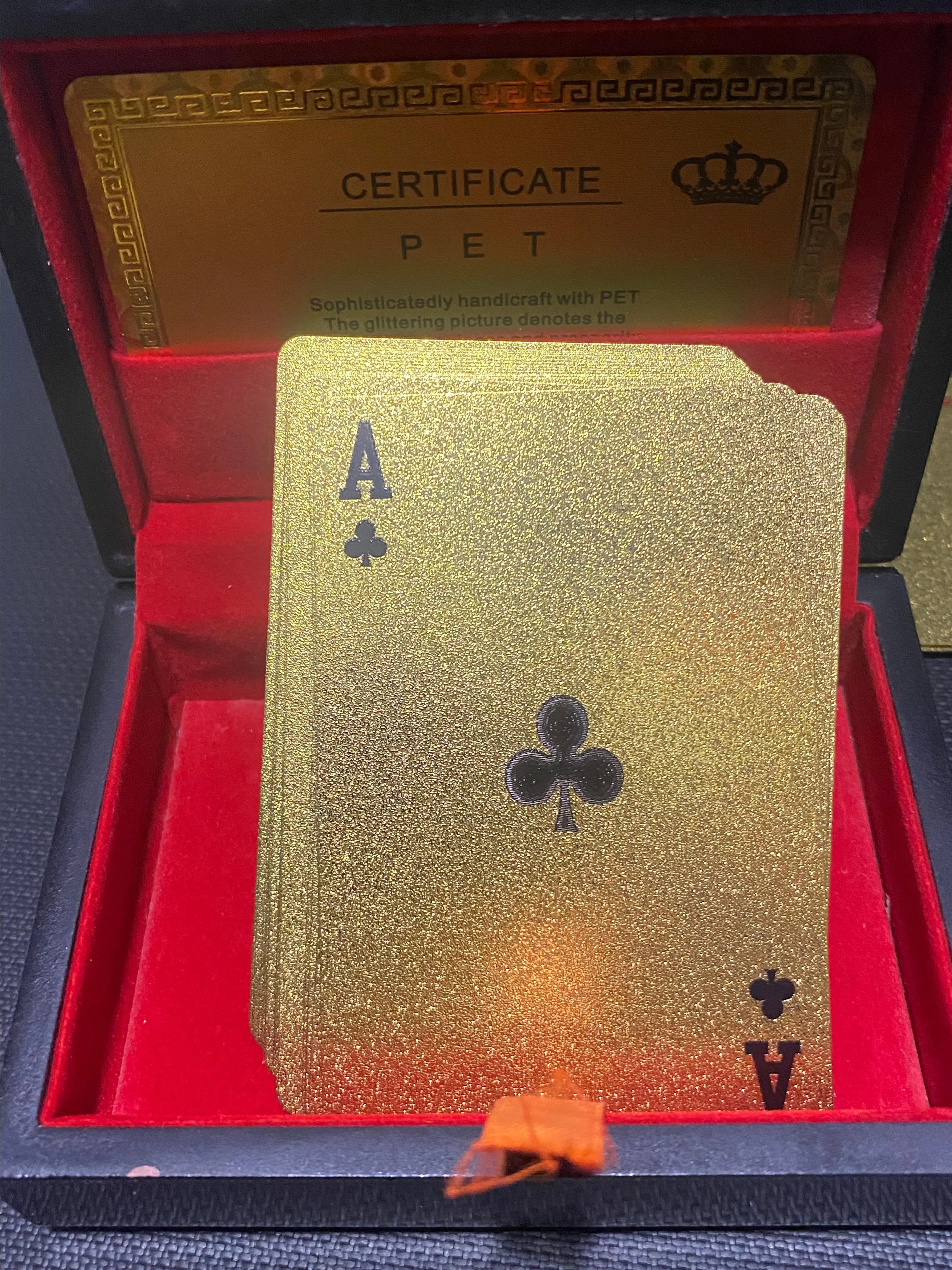 Product image for Gold 999.9 playing cards