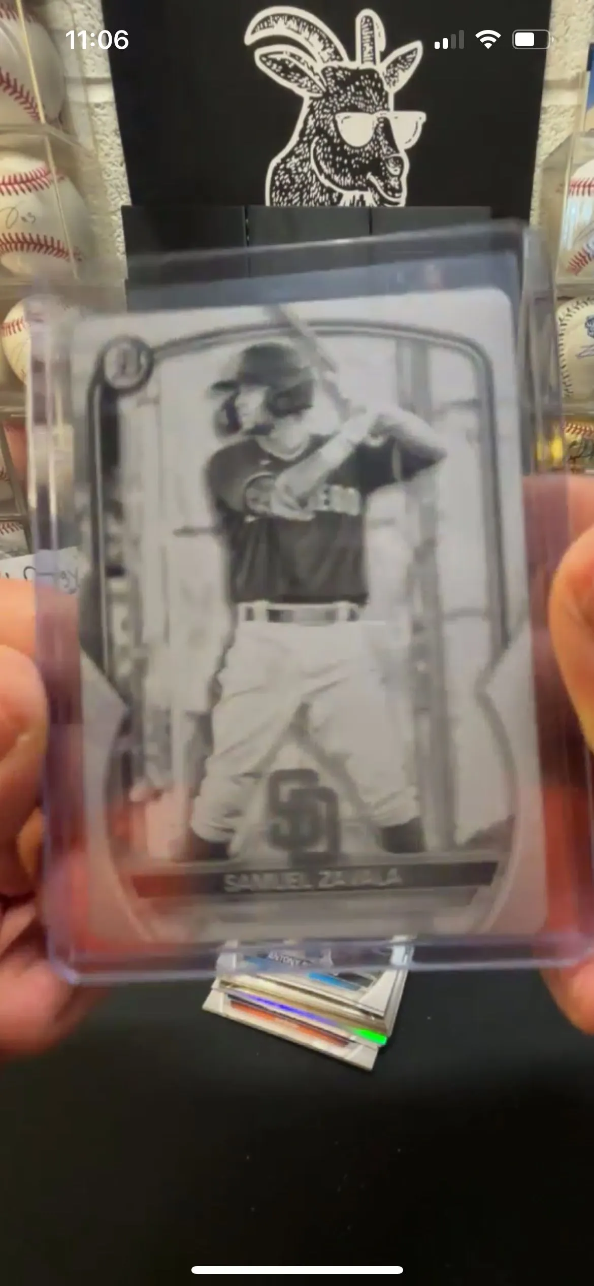 Product image for 2023 Bowman Samuel Zavala Printing Plate 1/1