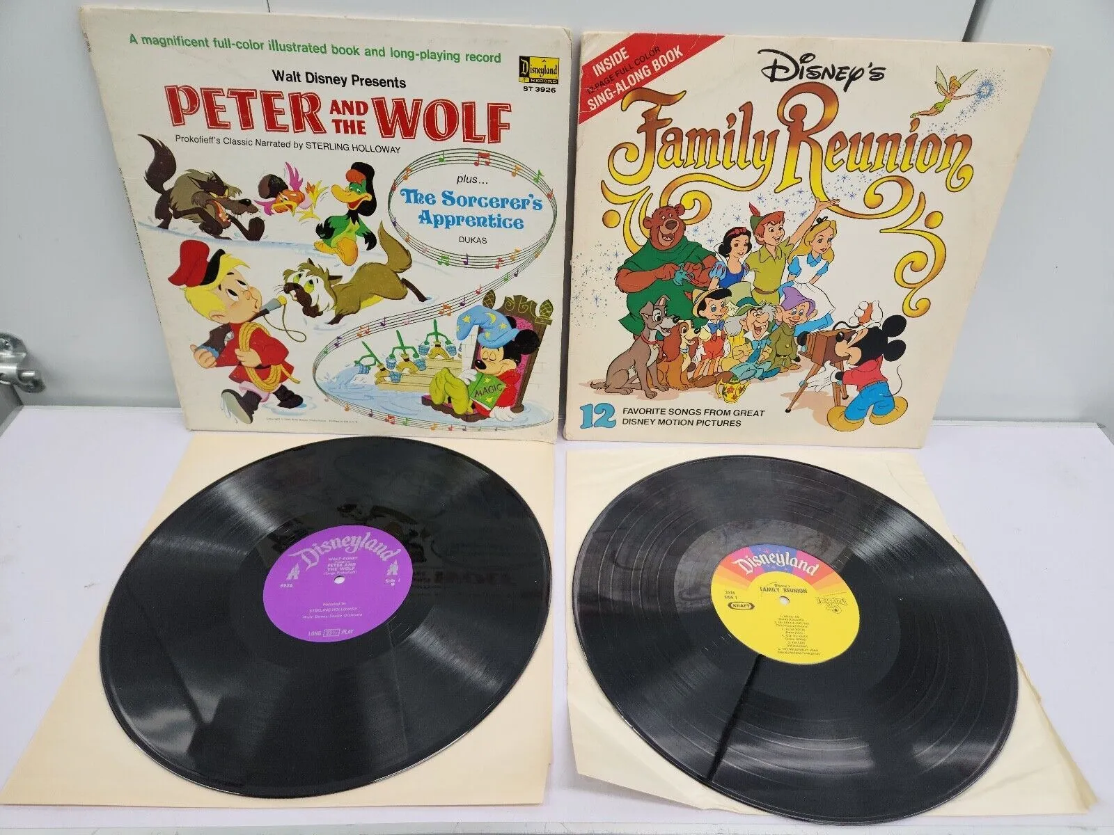Product image for Disney's Family Reunion LP Record with Sing Along Book + Peter and The Wolf LP
