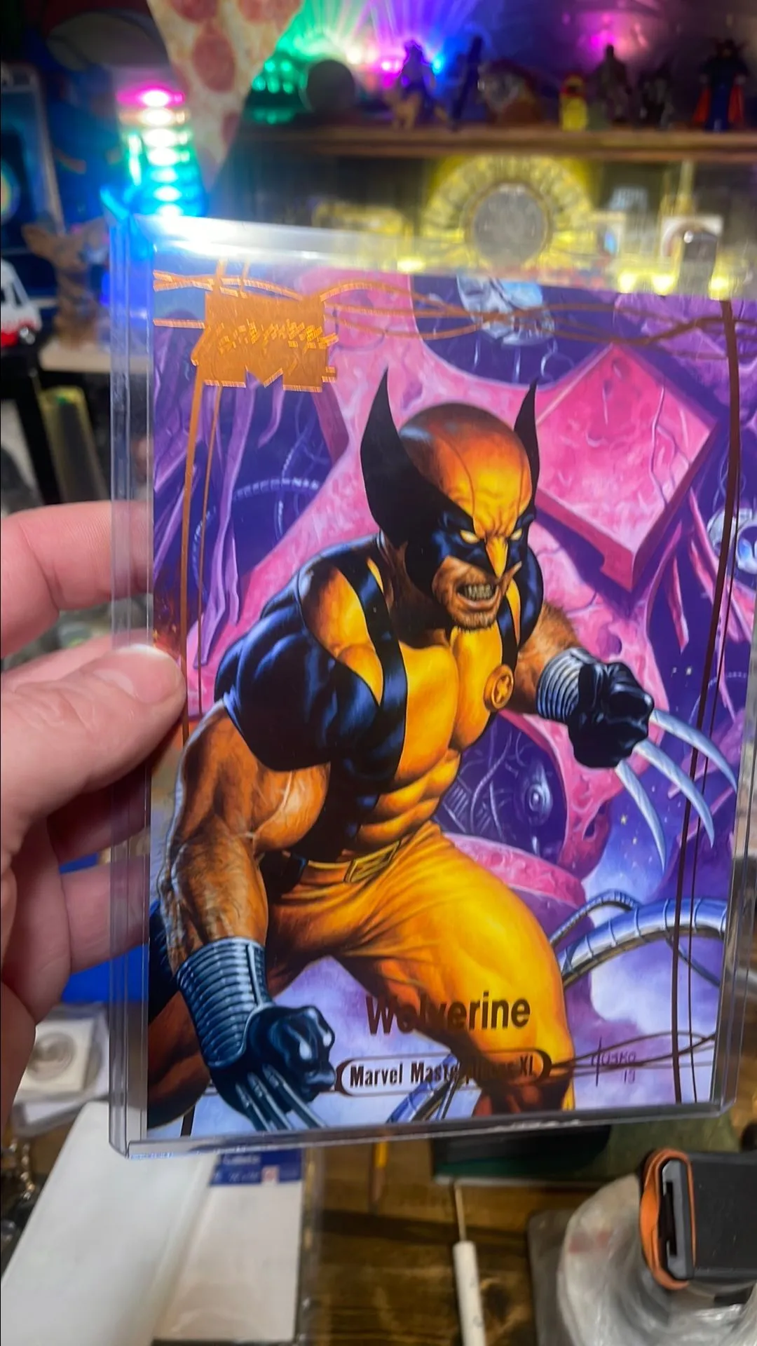 Product image for 2024 Marvel Masterpieces XL 5x7 Legendary Orange #89 Wolverine 35/99
