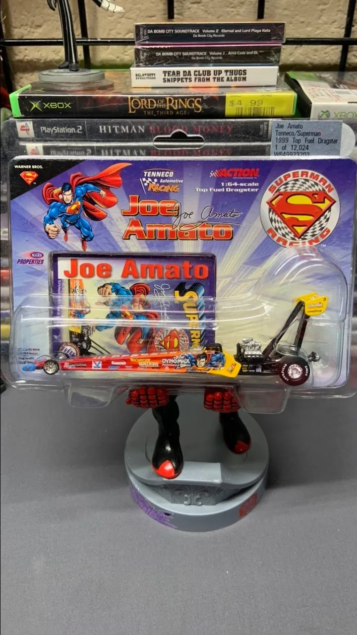 Product image for ACTION Joe Amato SUPERMAN Tenneco 1:64 Scale Top Fuel DRAGSTER 1999 MIP Dynomax