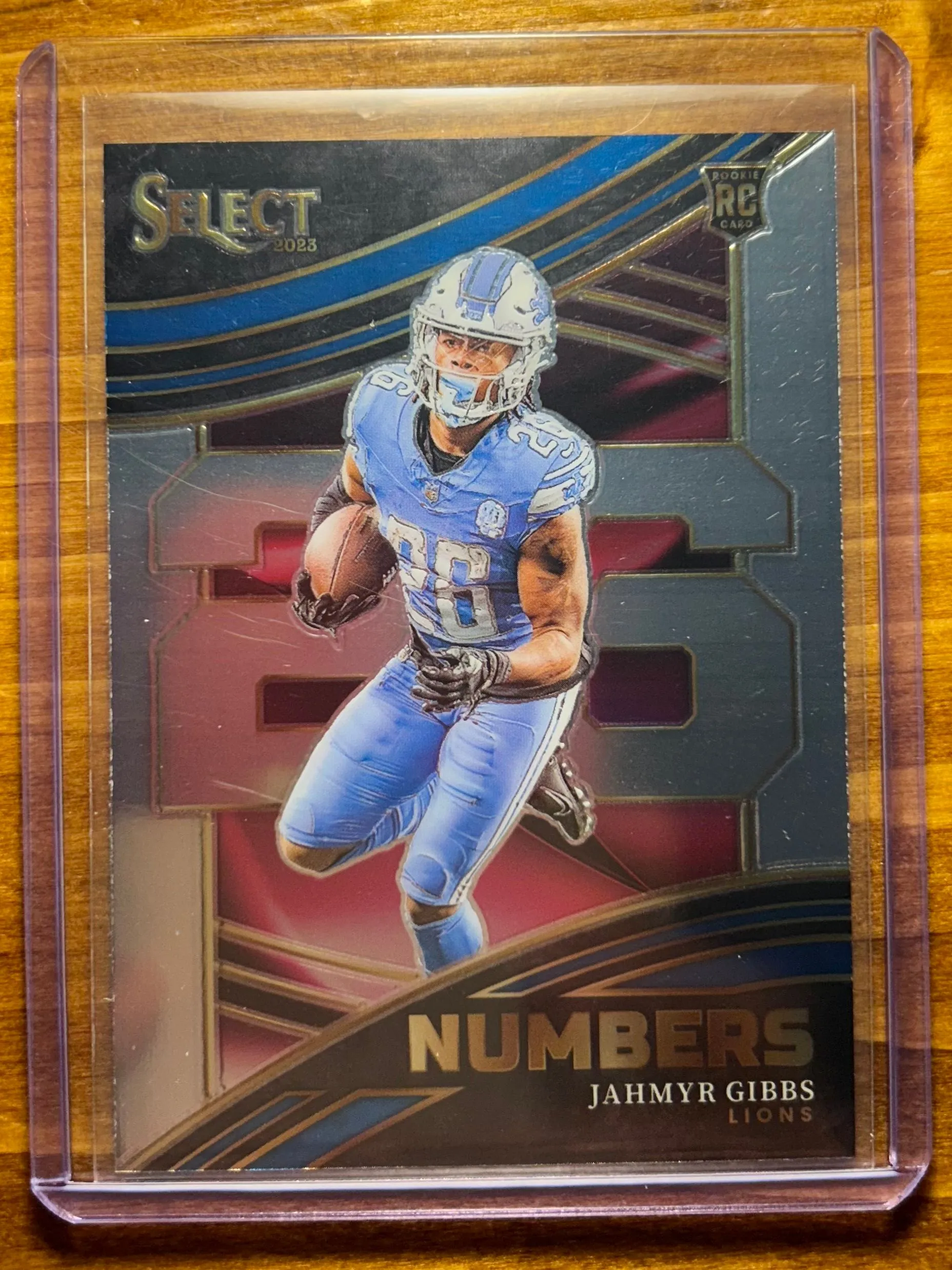 Product image for Jahmyr Gibbs - 2023 Panini Select - Select Numbers #NMB-JGI (RC) - Detroit Lions