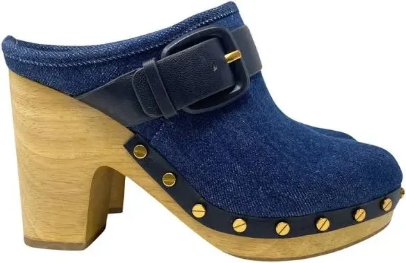 Product image for VERONICA BEARD - Denim Clogs Size: 7.5