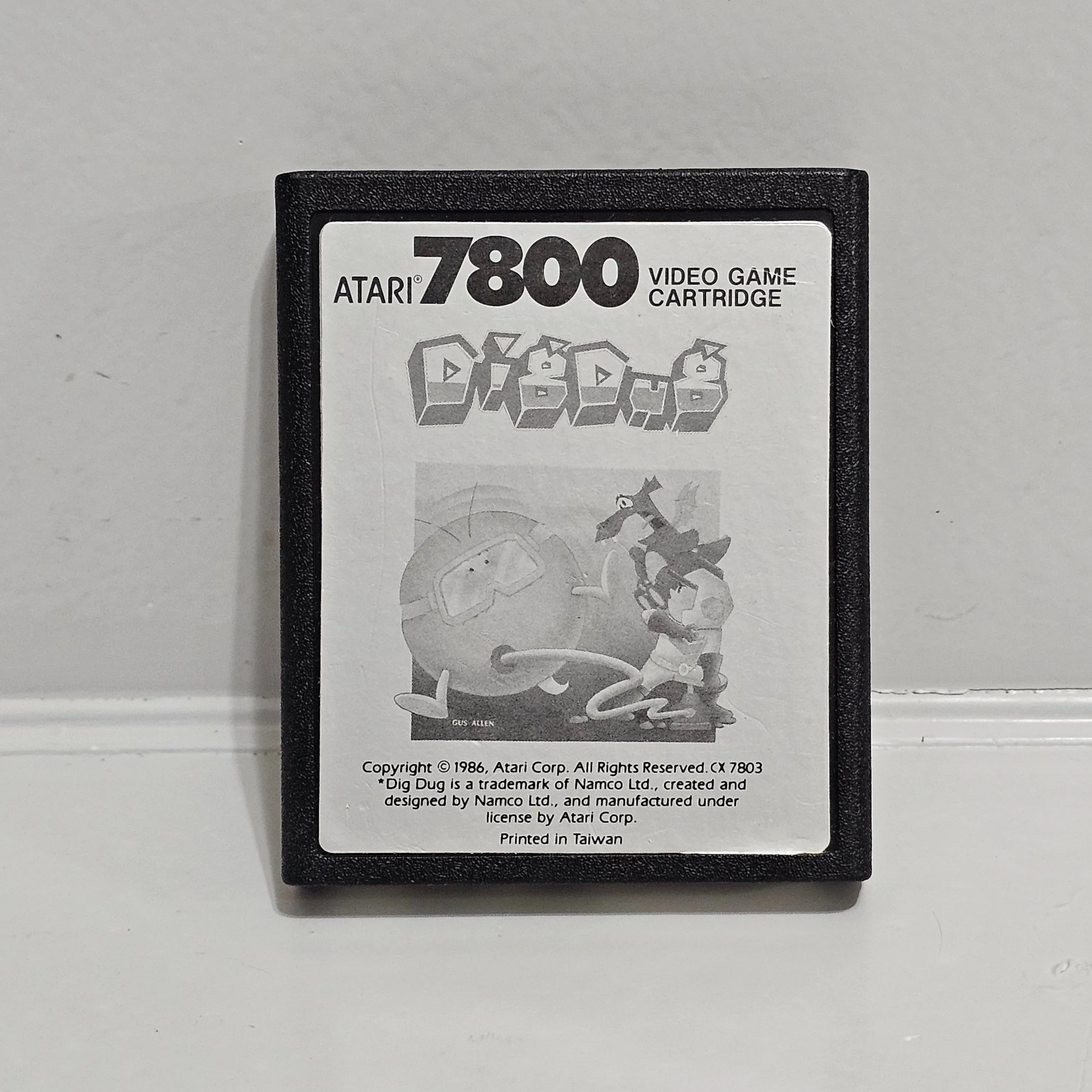 Product image for Atari 7800 Dig Dug video game 