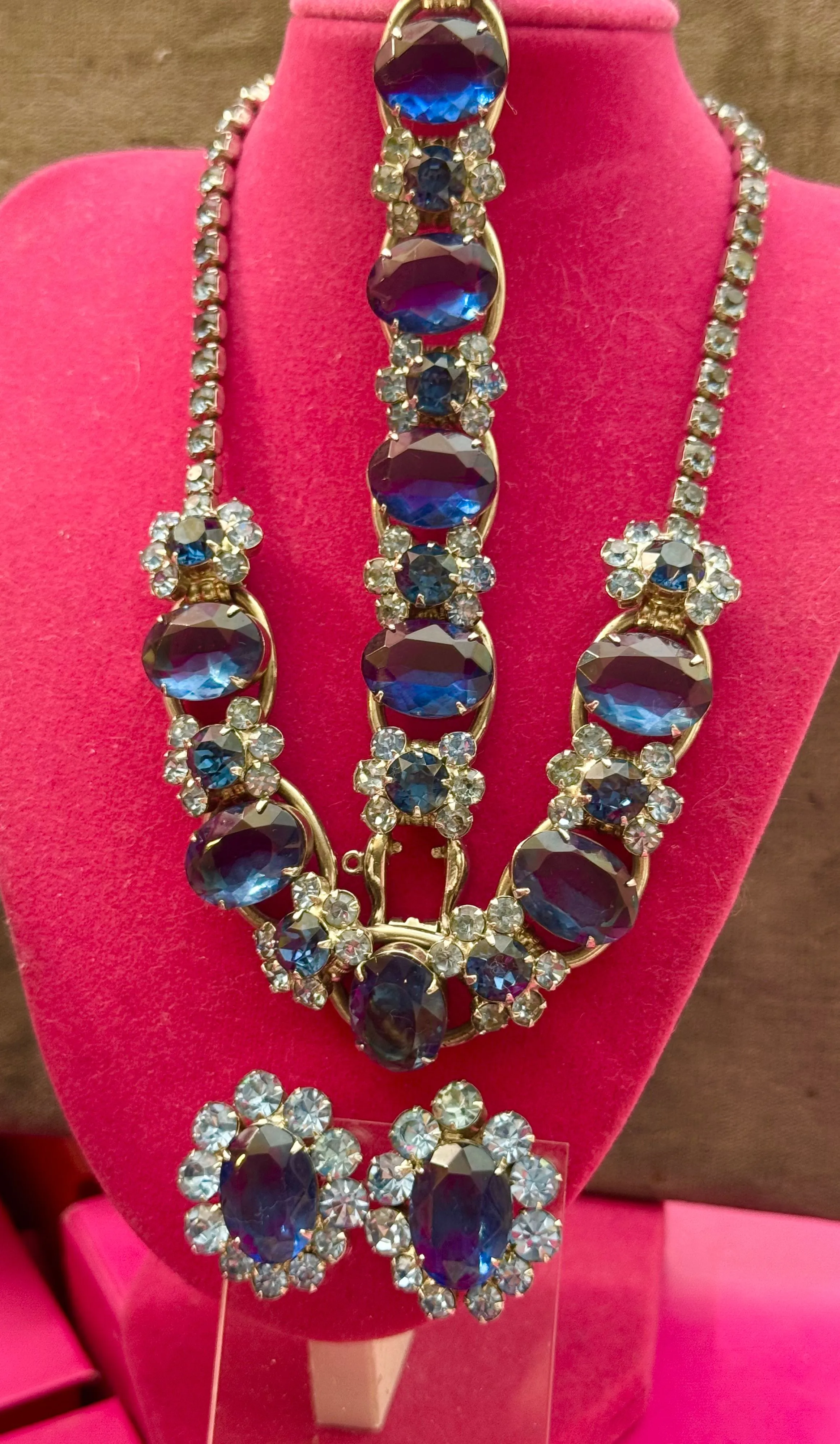 Product image for Vintage JULIANA D&E five link necklace bracelet Full Parure