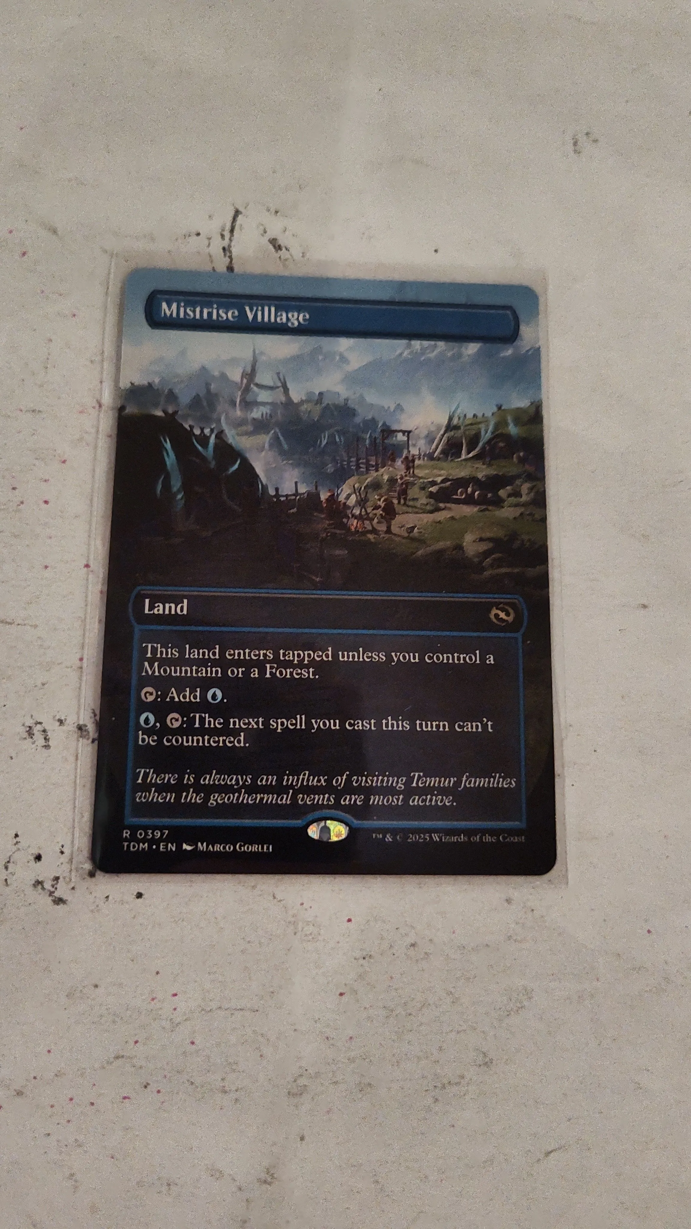Product image for MTG Tarkir Dragonstorm Borderless Mistrise Village 