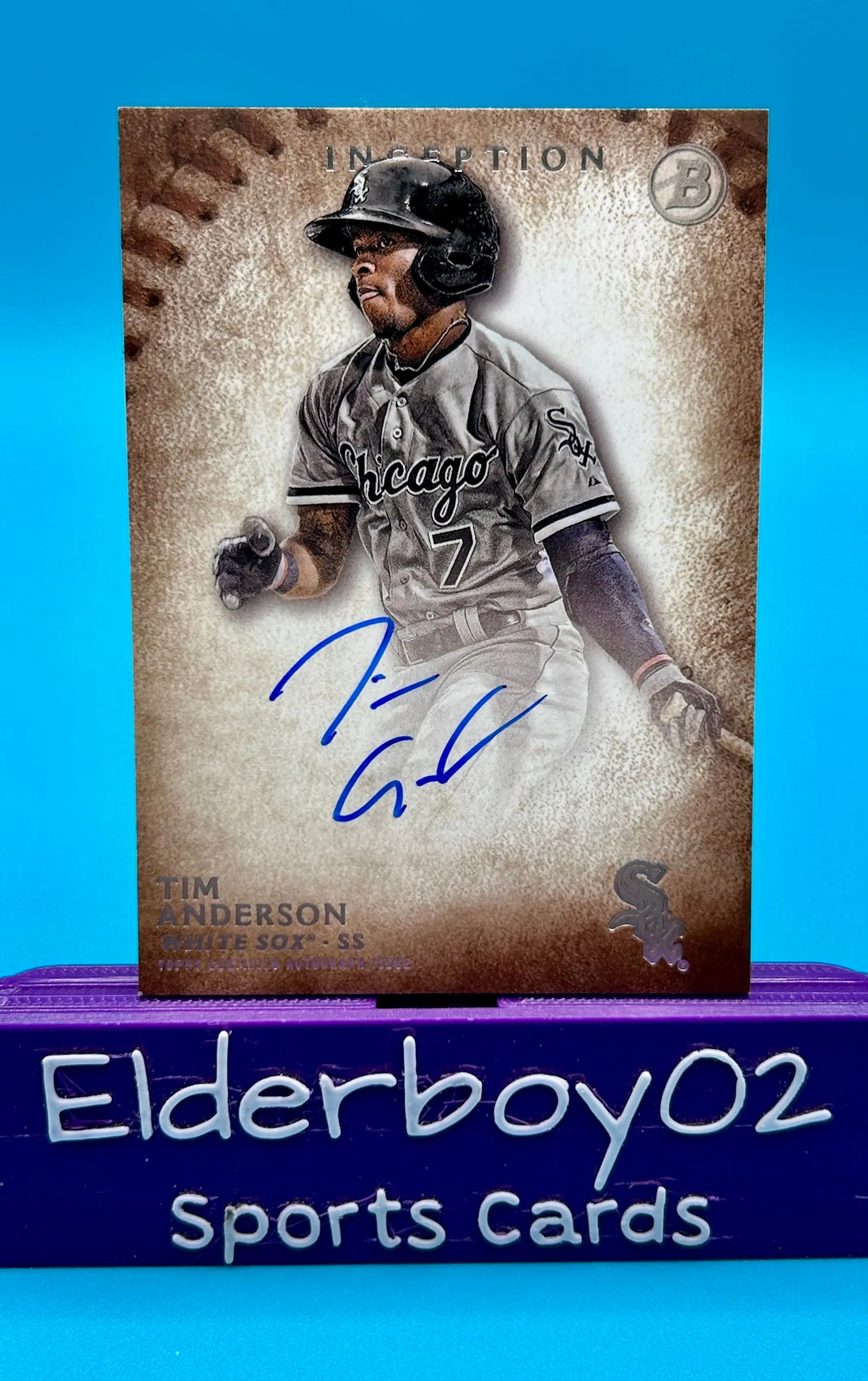 Product image for Tim Anderson Auto Prospect 2015 Bowman Inception Baseball Chicago White Sox Miami Marlins