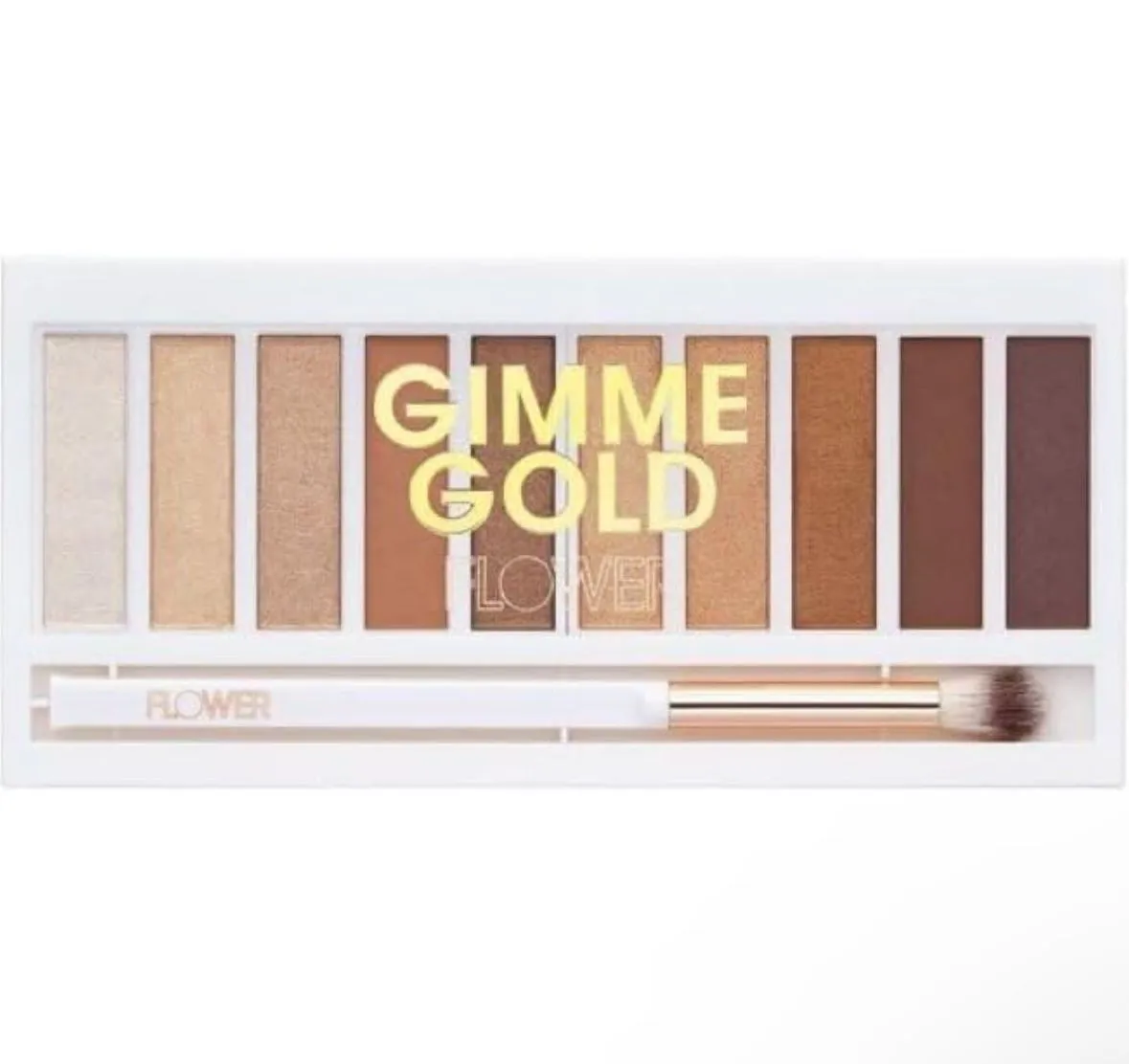 Product image for NEW Flower Beauty Shimmer & Shade Eyeshadow Palette GIMME GOLD by Drew Barrymore