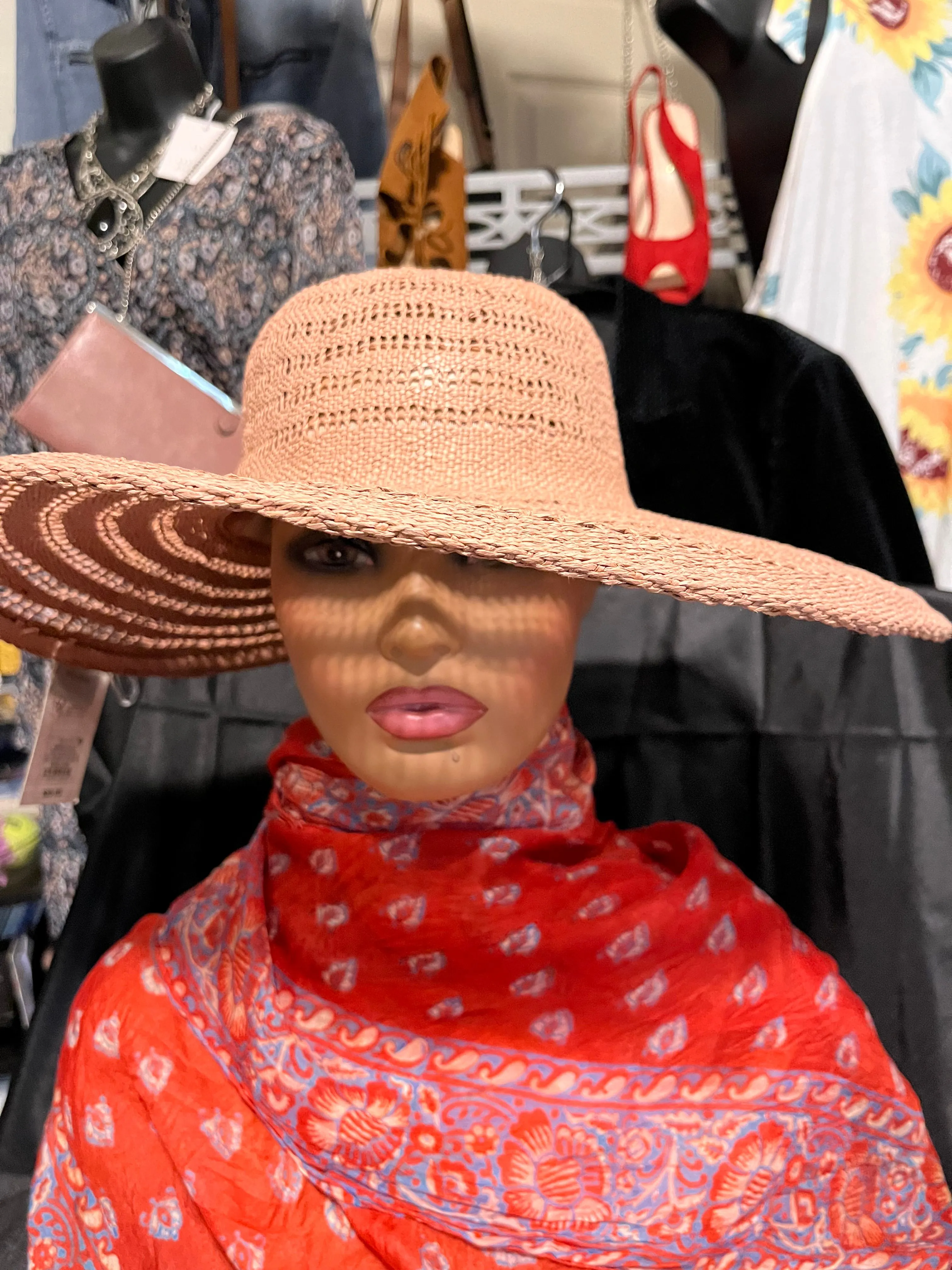 Product image for NWT A NEW DAY STRAW HAT ROSE PINK