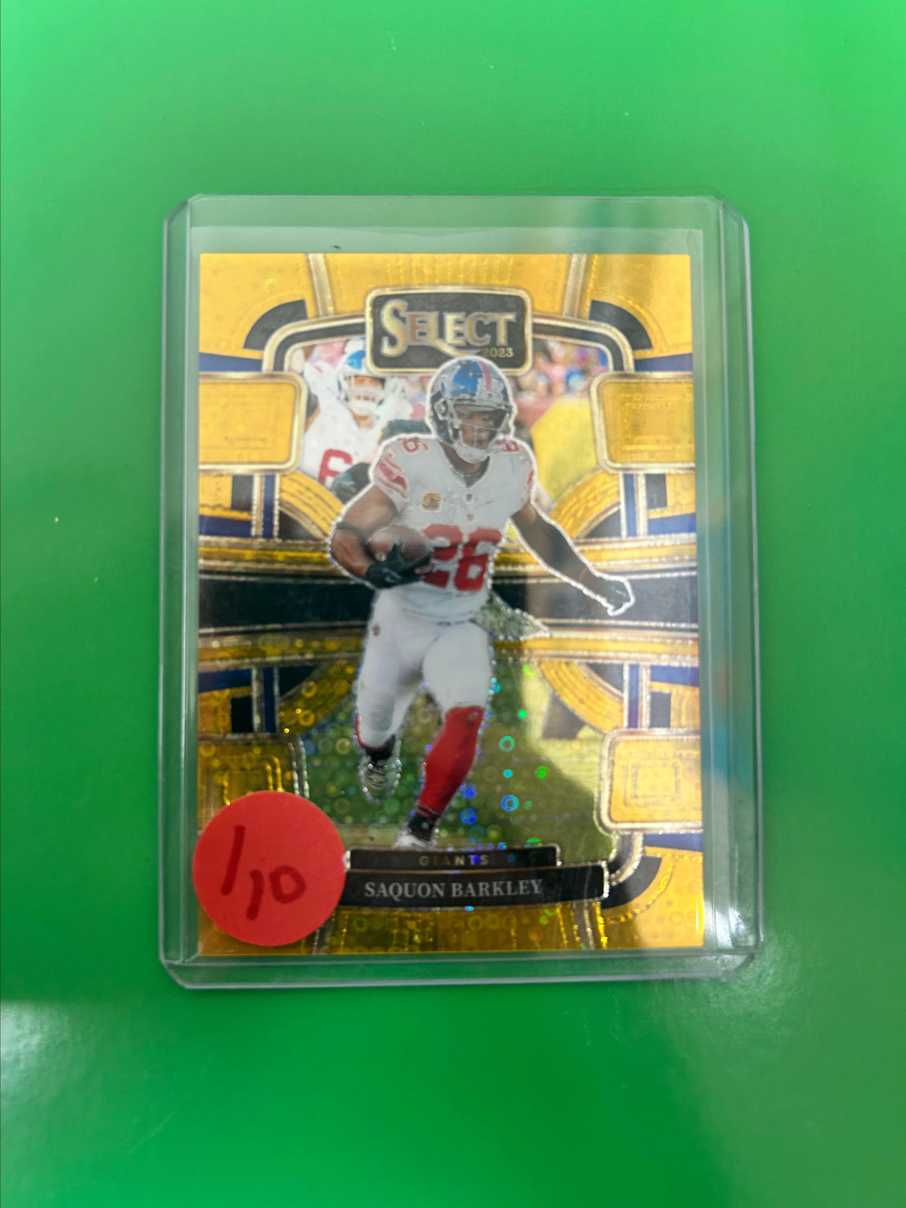 Product image for Saquon Barkley Select Gold /10