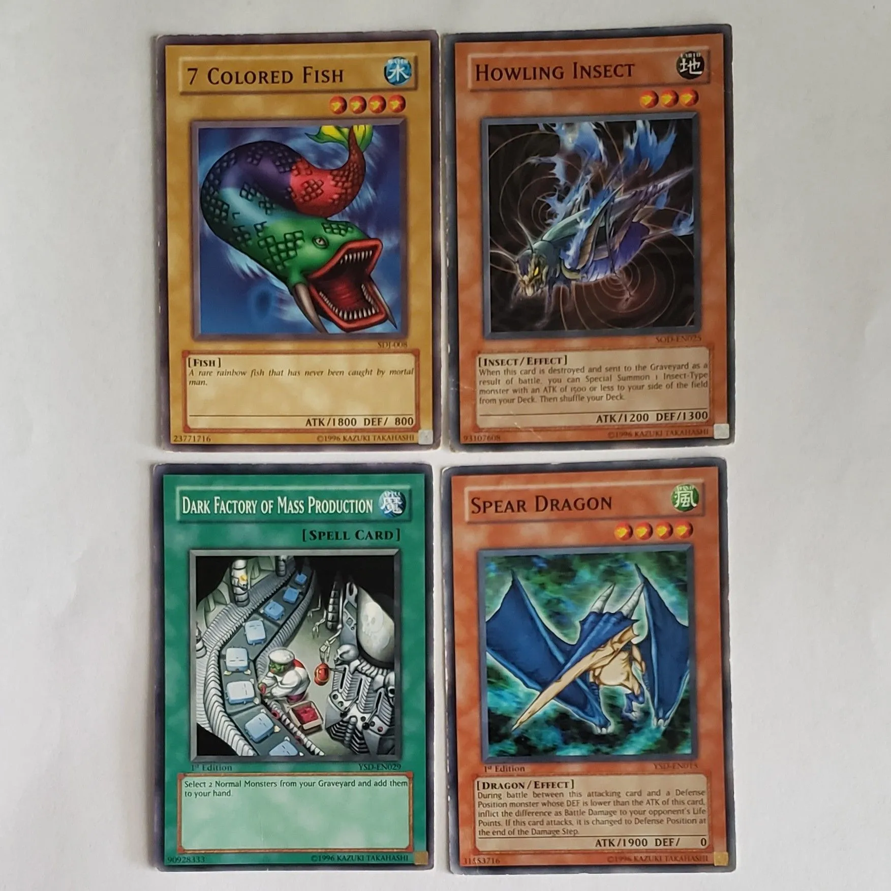 Product image for Singles- Yugioh 4 card lot