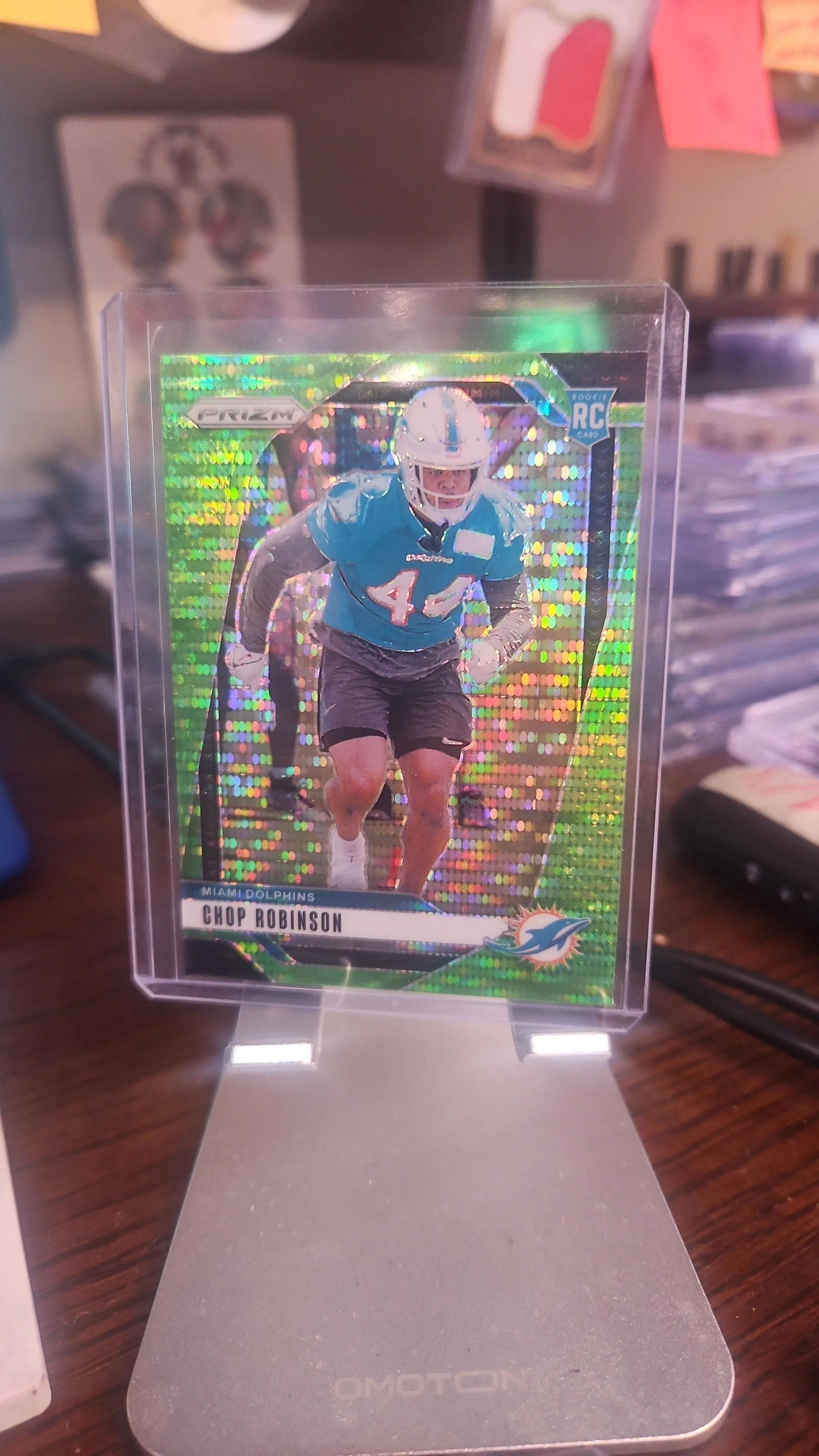 Product image for Chop Robinson Rookie..2024 Prizm Green Pulsar...Dolphins
