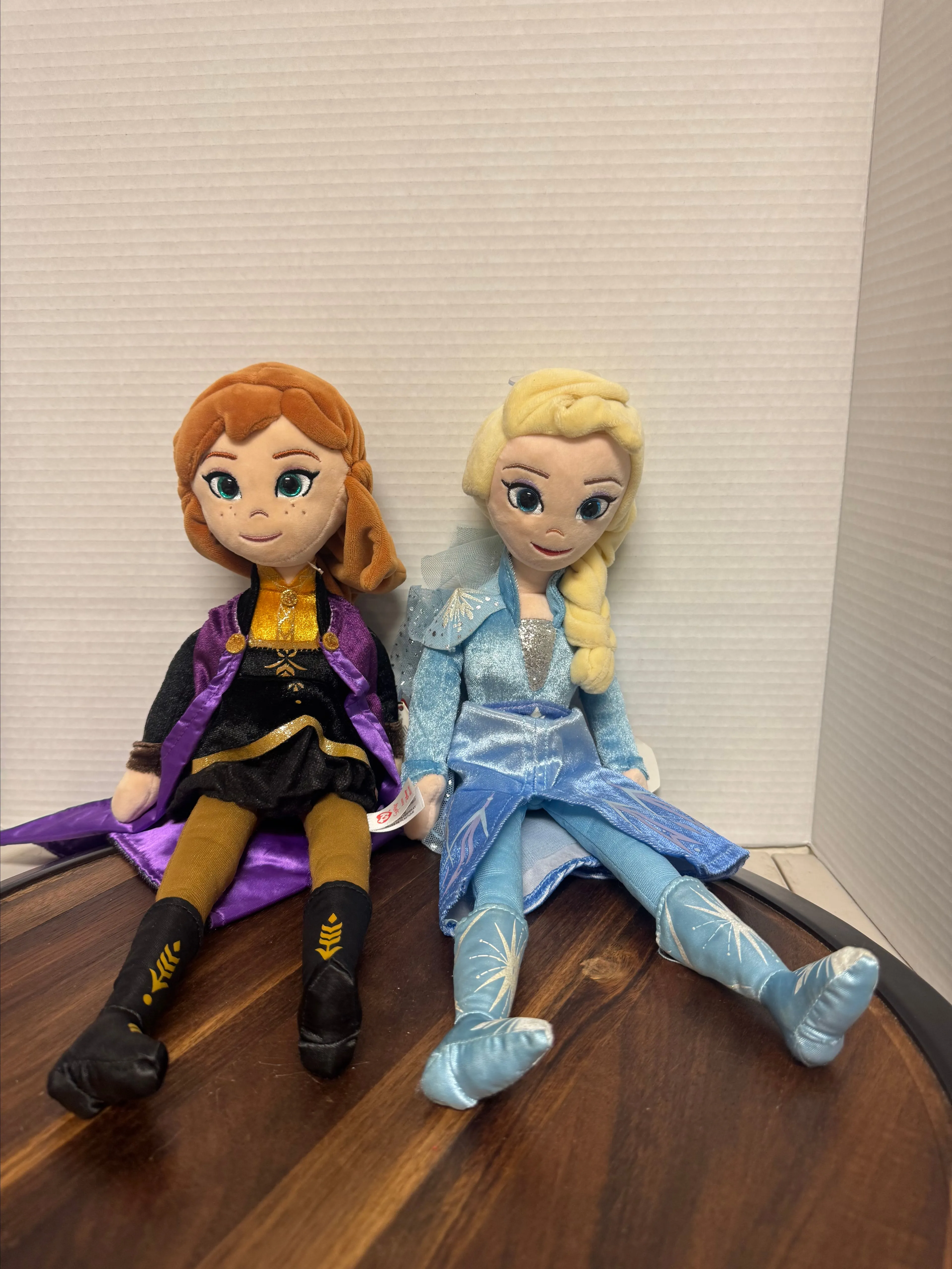 Product image for Disney frozen Anna and Elsa Ty beanie baby 15" plush