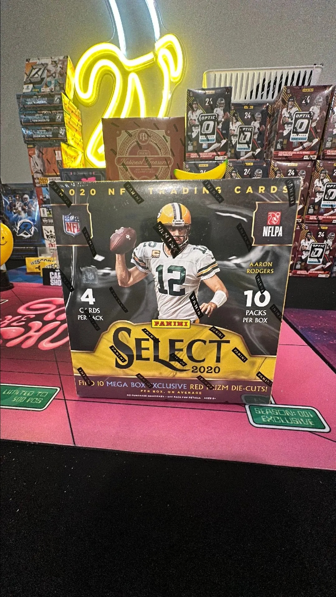 Product image for ( 1 ) 2020 Panini Select Football (SQAURE) MEGA Box Sealed