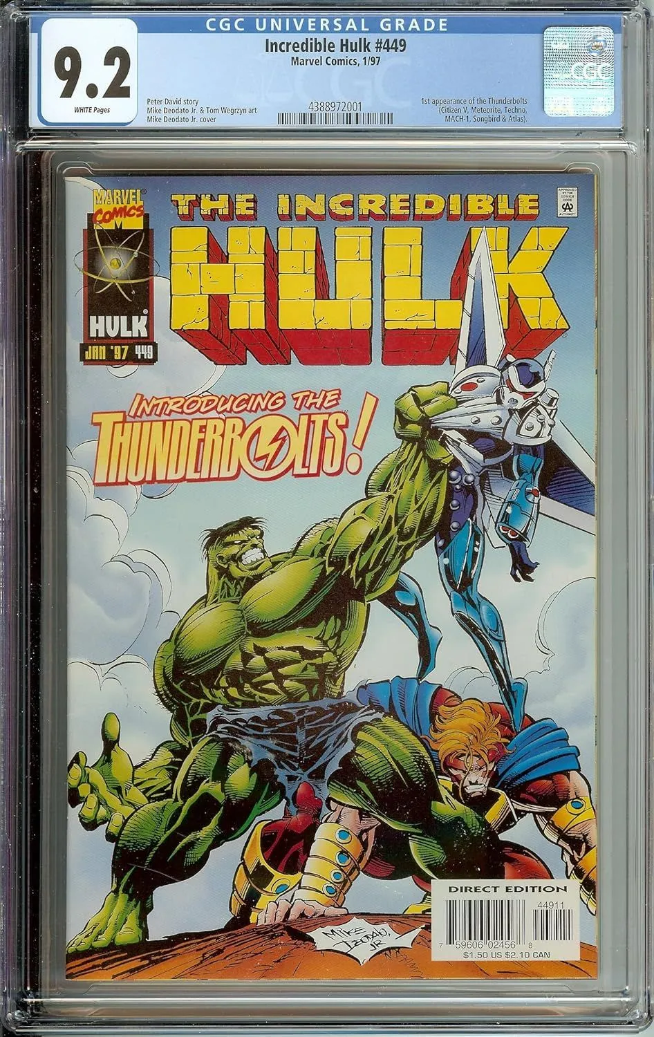 Product image for Hulk #449 CGC 9.6 1st Appearance Thunderbolts