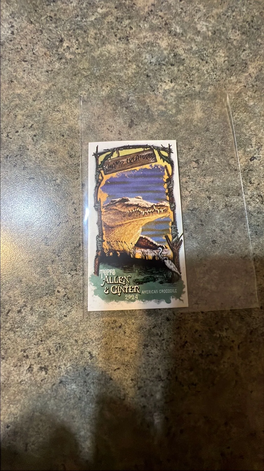 Product image for Topps 2024 Allen and Ginter Swamp Creatures American Crocodile