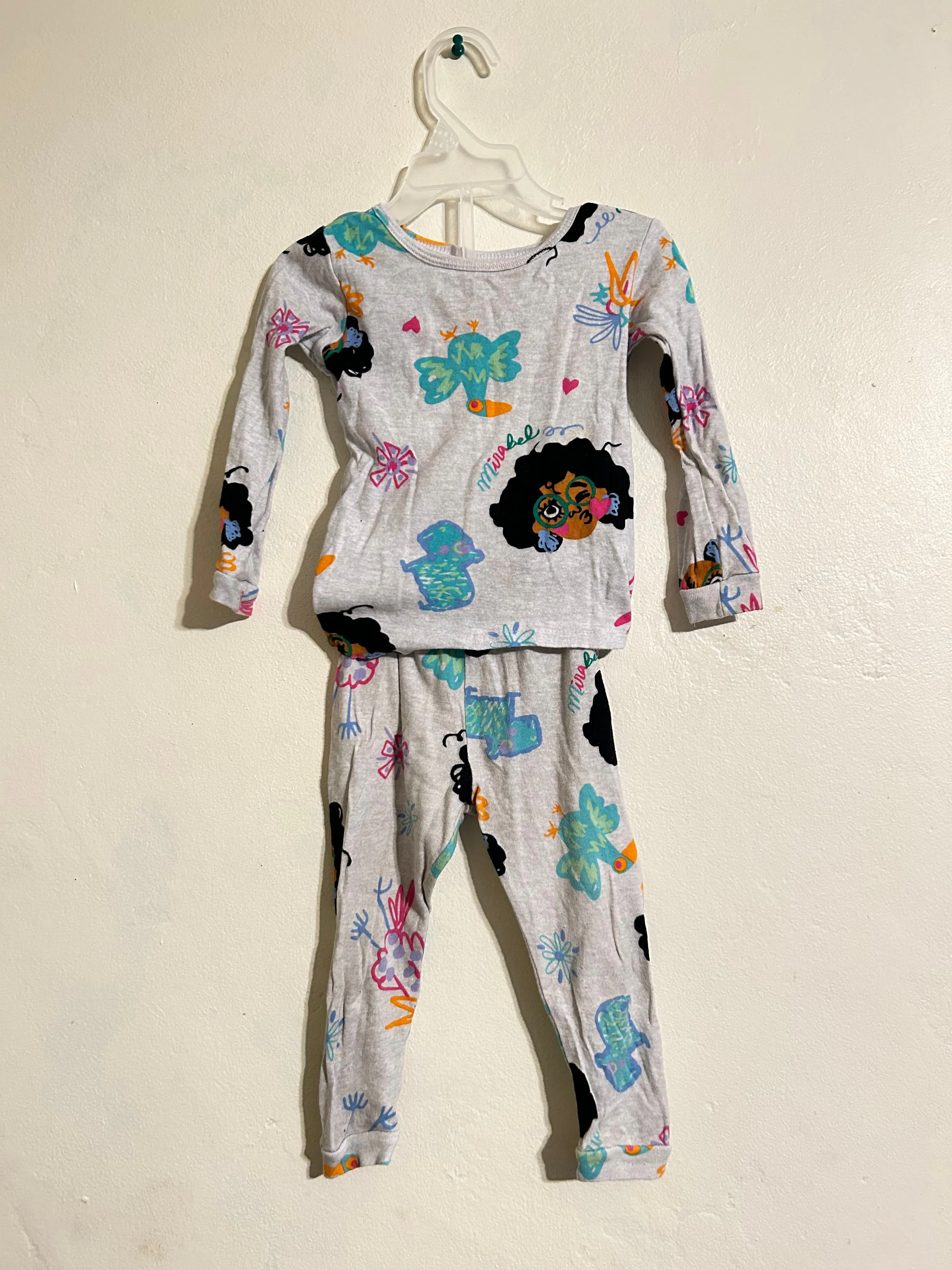Product image for Disney Encanto Pajamas Set T Shirt Pant Toddler Girls 2T Mirabel