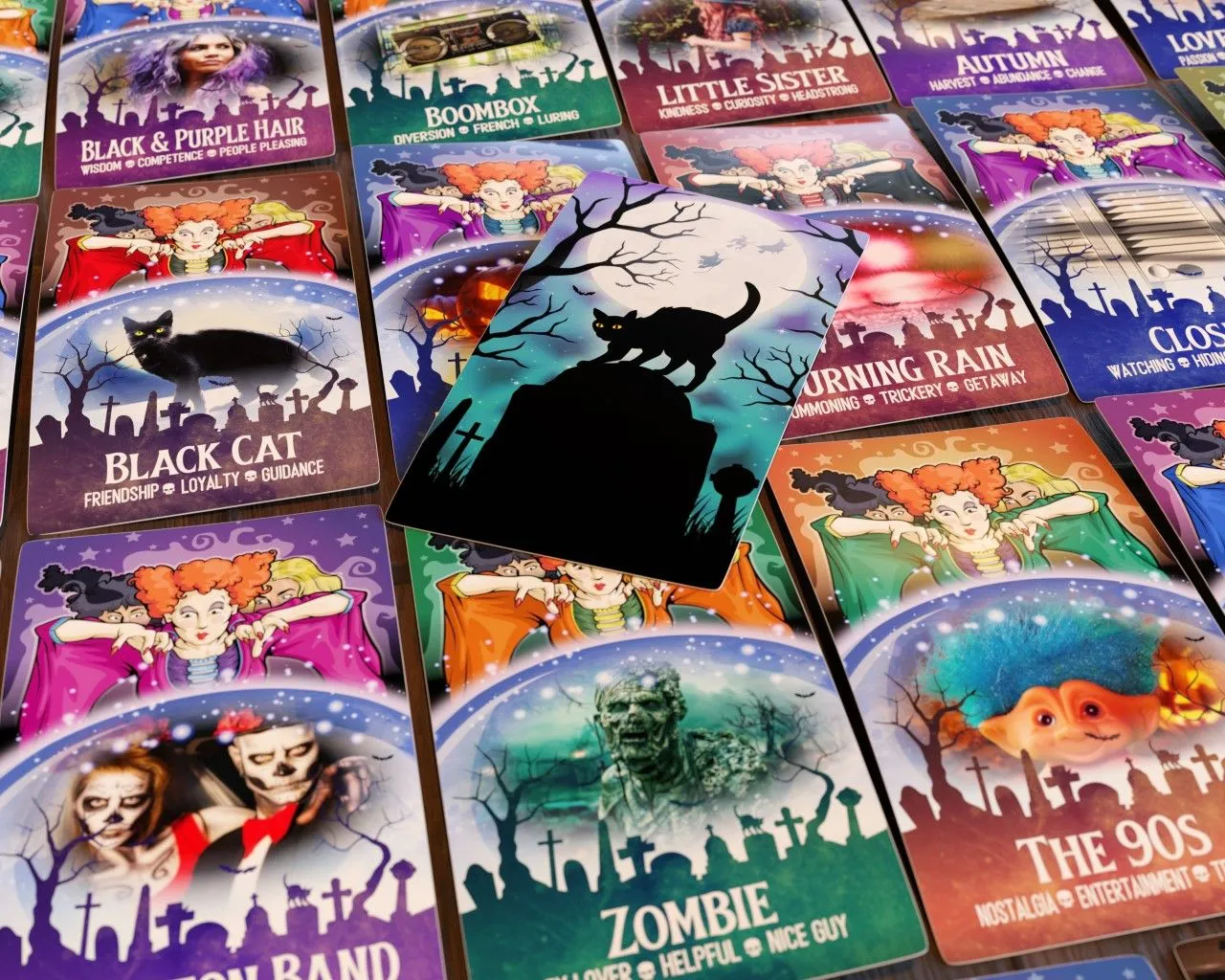 Product image for Hocus Pocus Oracle Deck | Sisters of Salem | Halloween | Witches | 90s | Pop Culture | Magic | 53 Cards | NEW