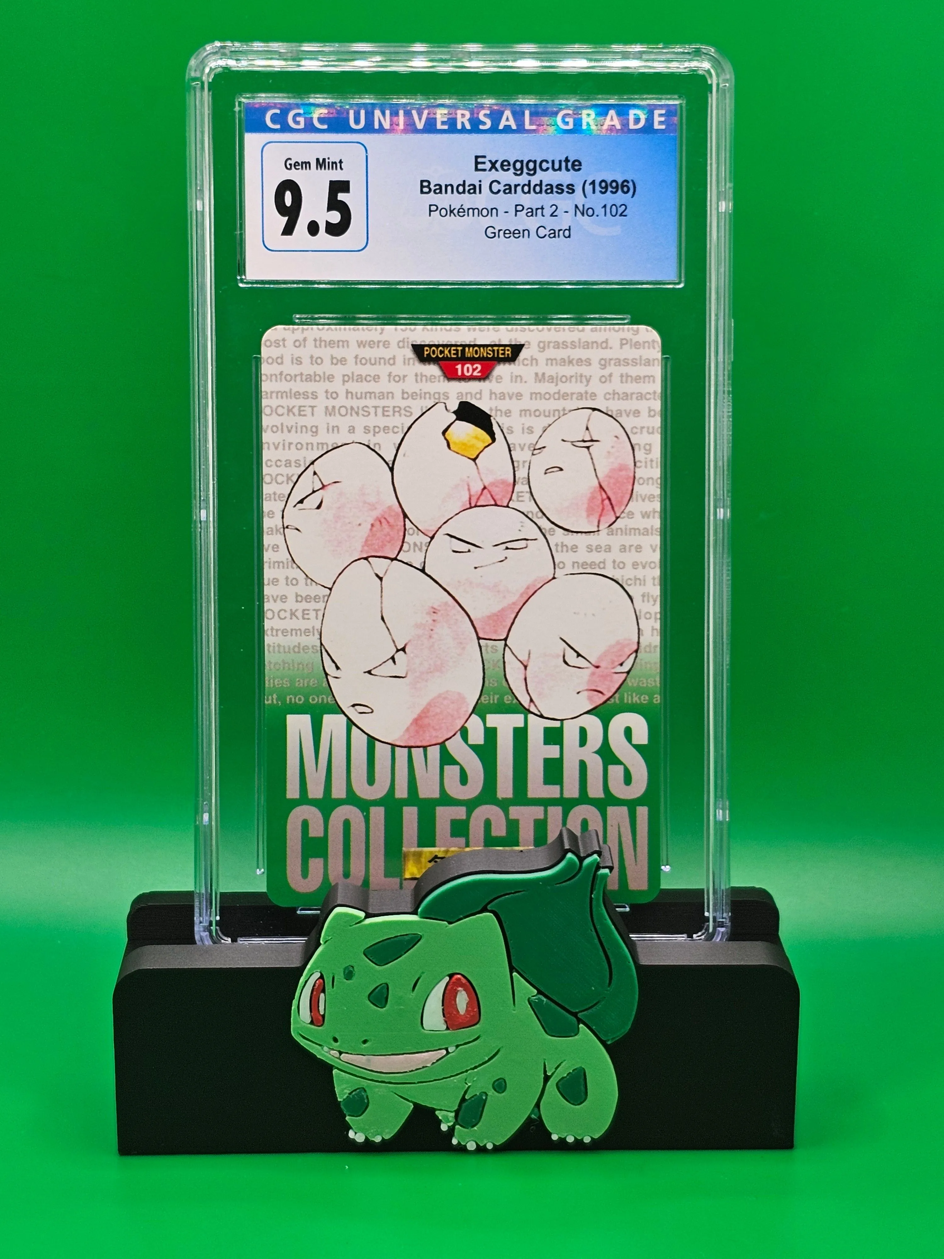 Slab: Pokemon: Exeggcute: Bandai Carddass Monsters Collection: Green: CGC  10  Whatnot: Shop, Sell, Connect
