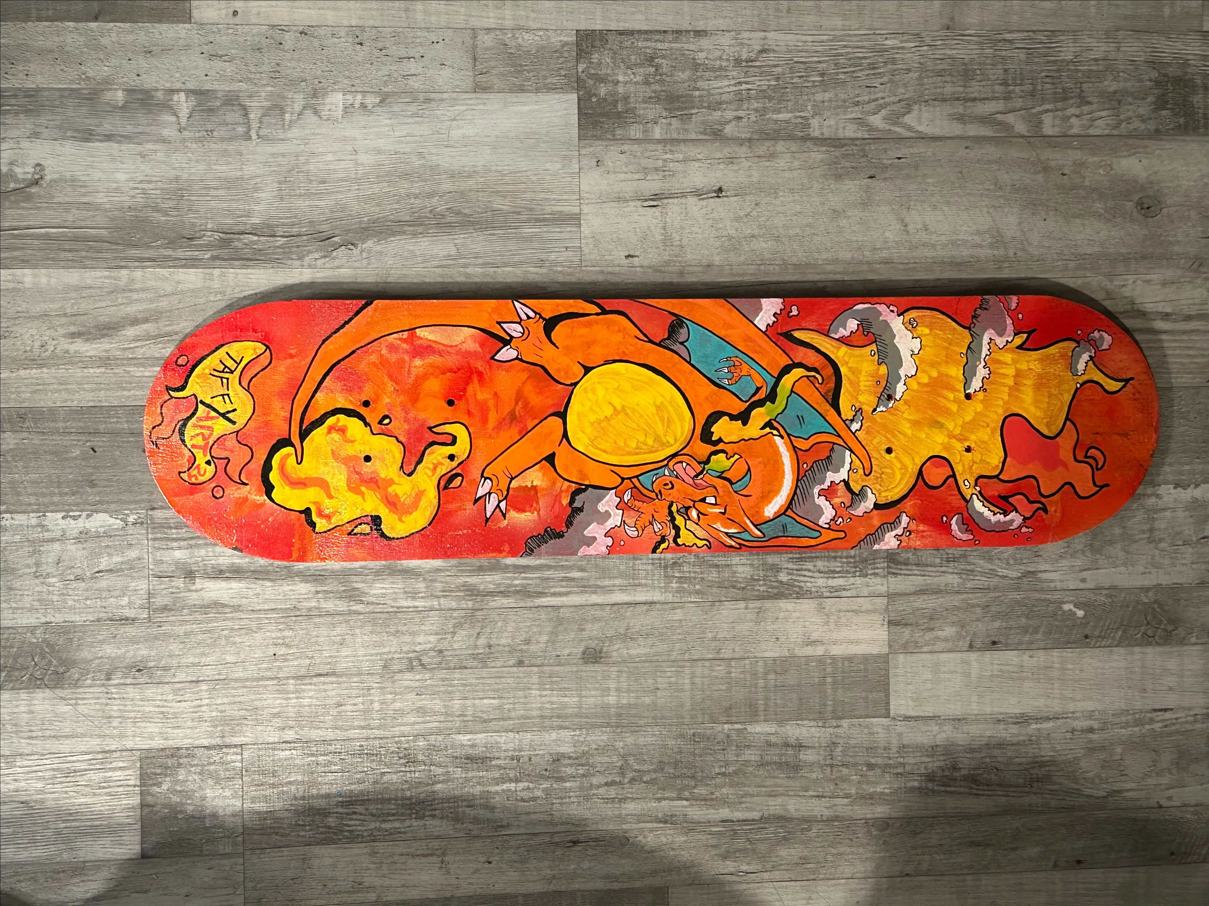 Product image for Charizard Full sized skateboard Art
