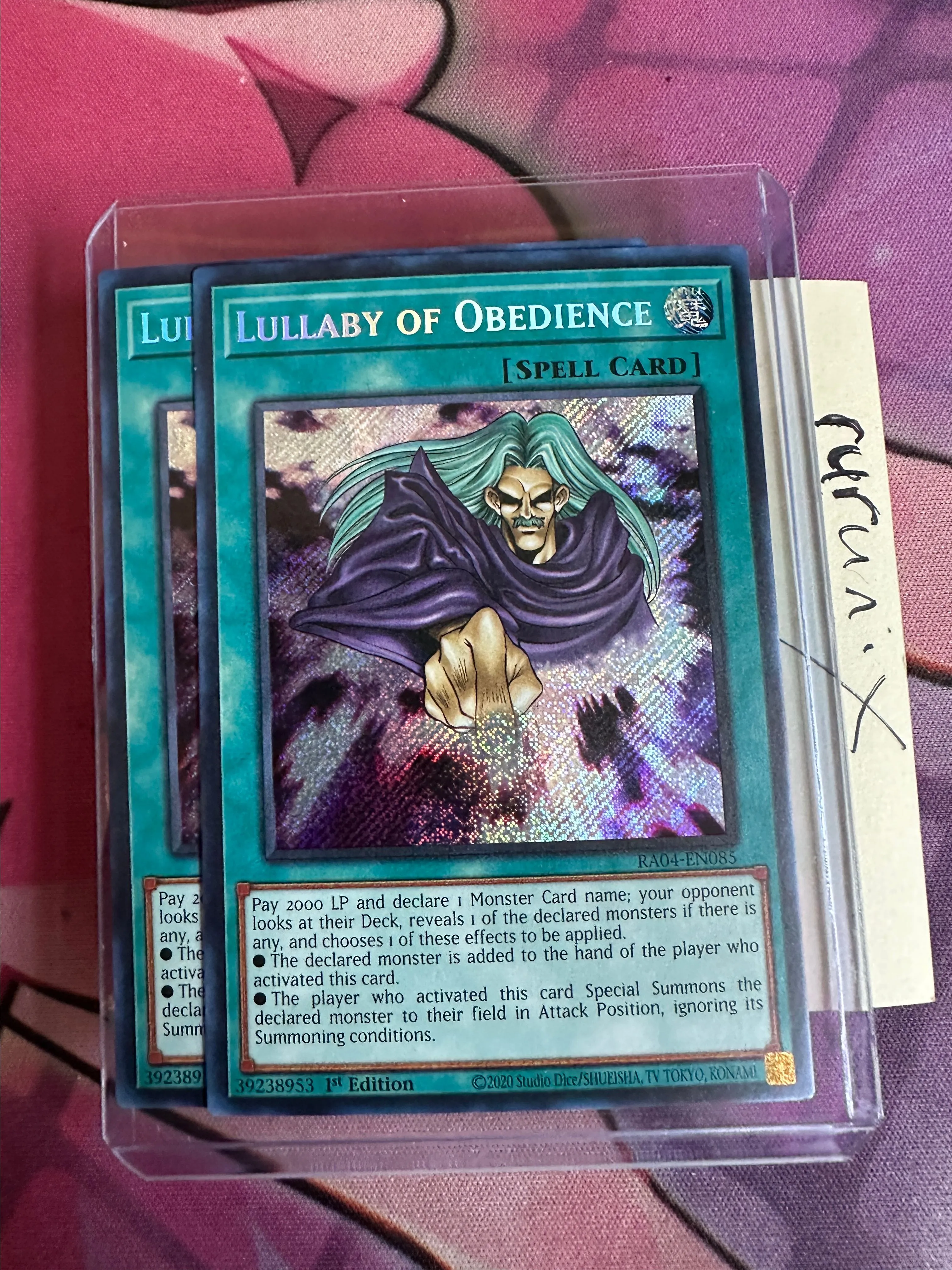 2x Yugioh Lullaby of Obedience RA04-EN085 Secret Rare - Quarter Century  Stampede  Whatnot: Shop, Sell, Connect