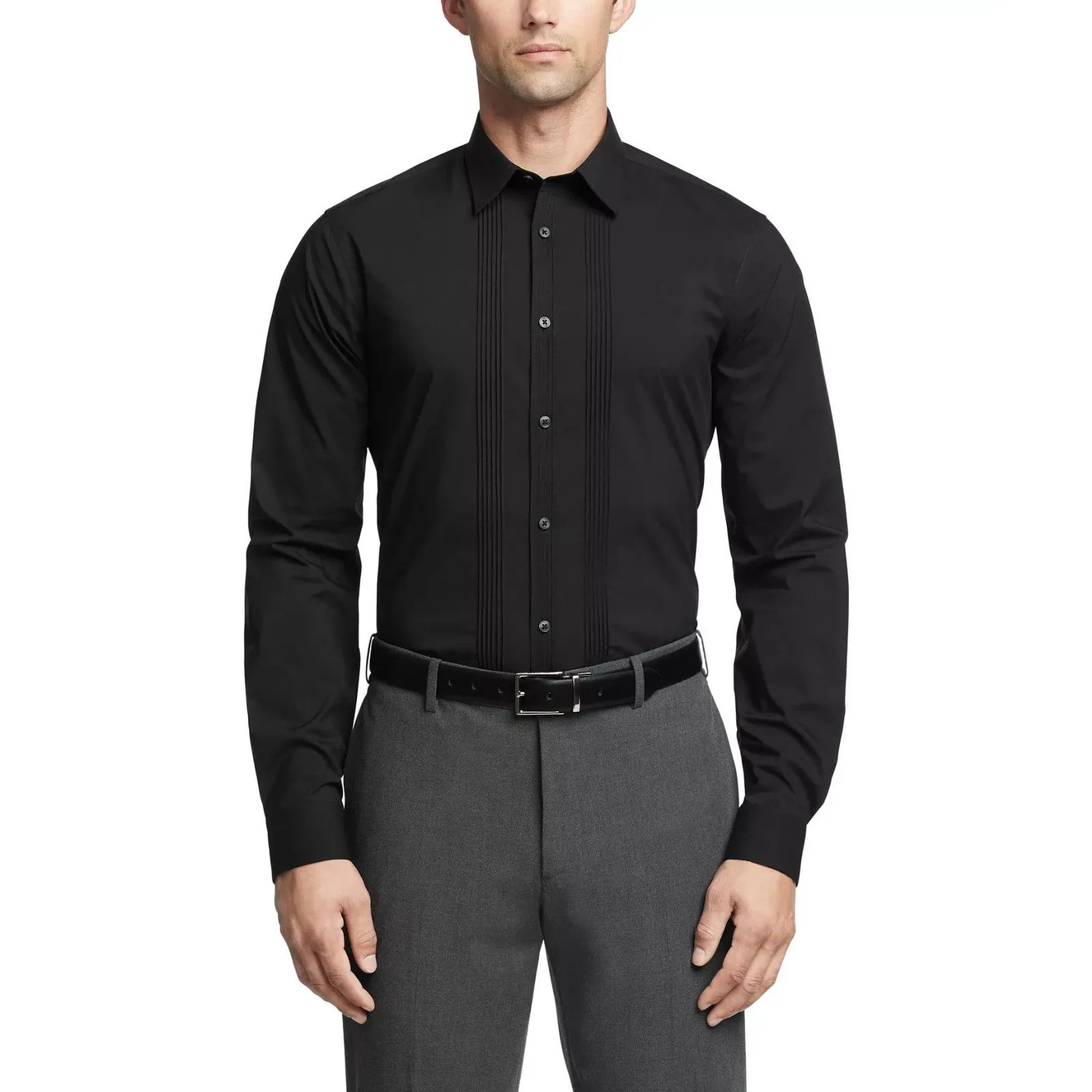 green emerald velvet dress Men's Slim Fit Black Non-Iron Dress Shirt Size N5