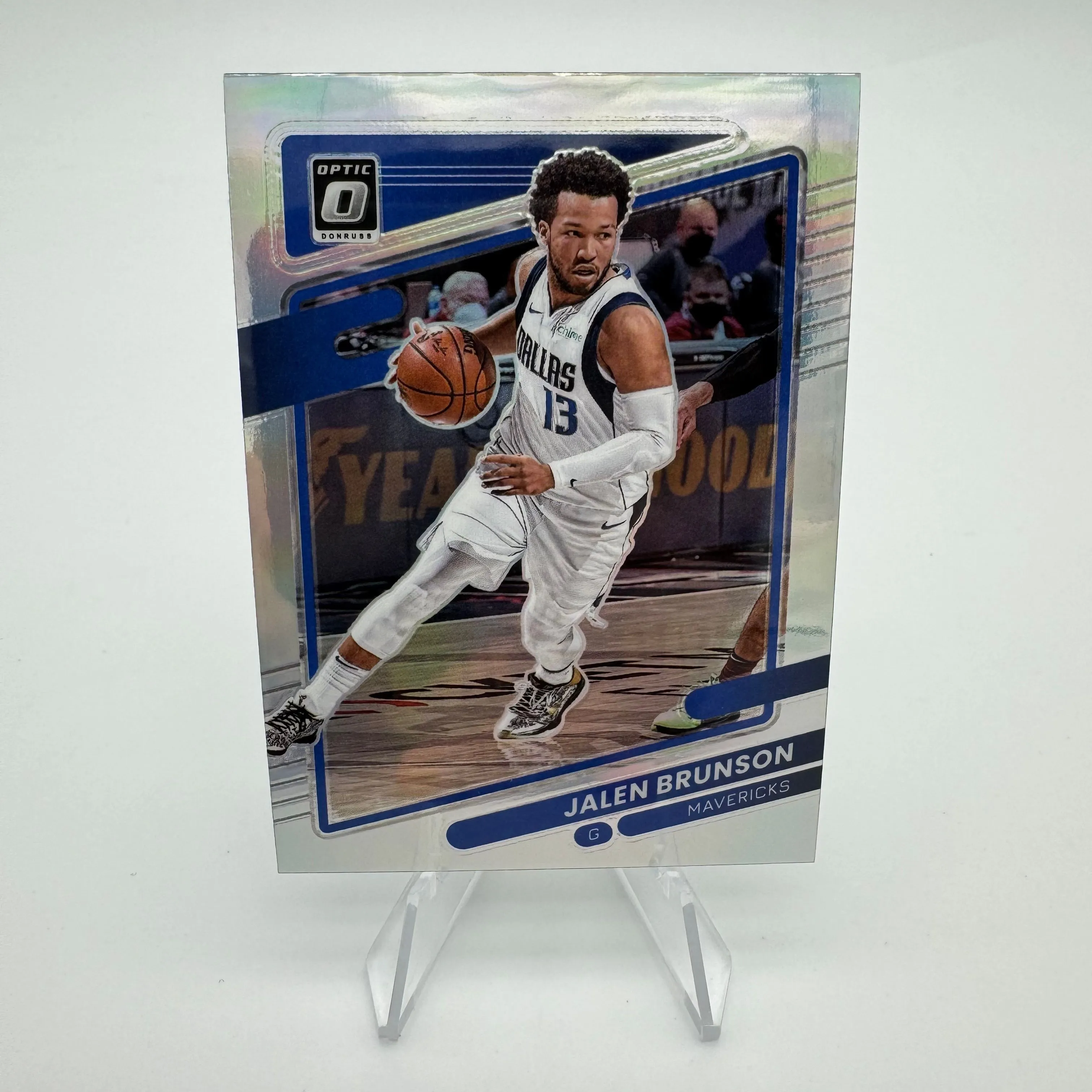 Product image for Jalen Brunson 2021-22 Panini Optic Silver Prizm