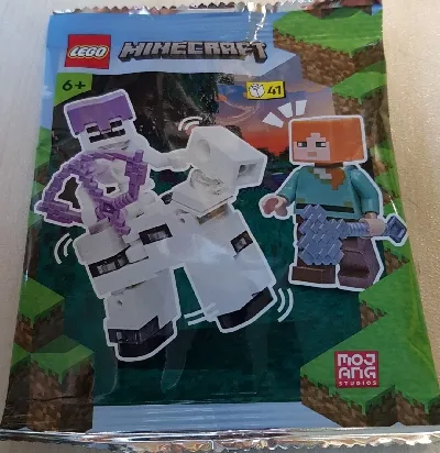 Product image for Minecraft - Alex with Skeleton and Skeleton Horse Foil Pack