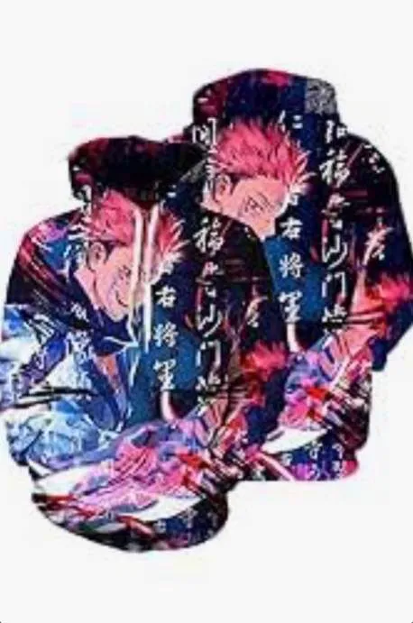 Product image for NWOT Men Large Unisex Anime Hoodie