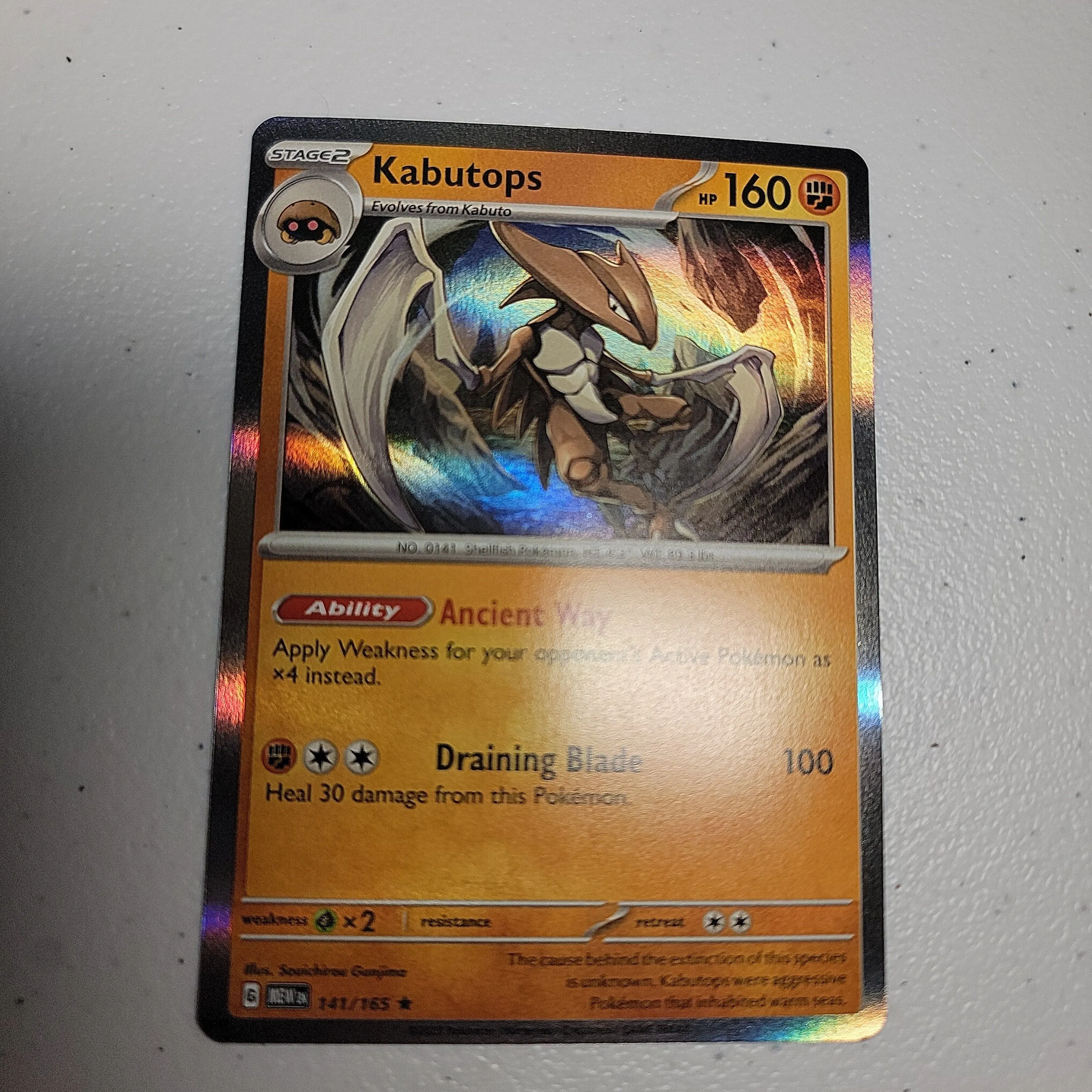 Product image for Kabutops holo