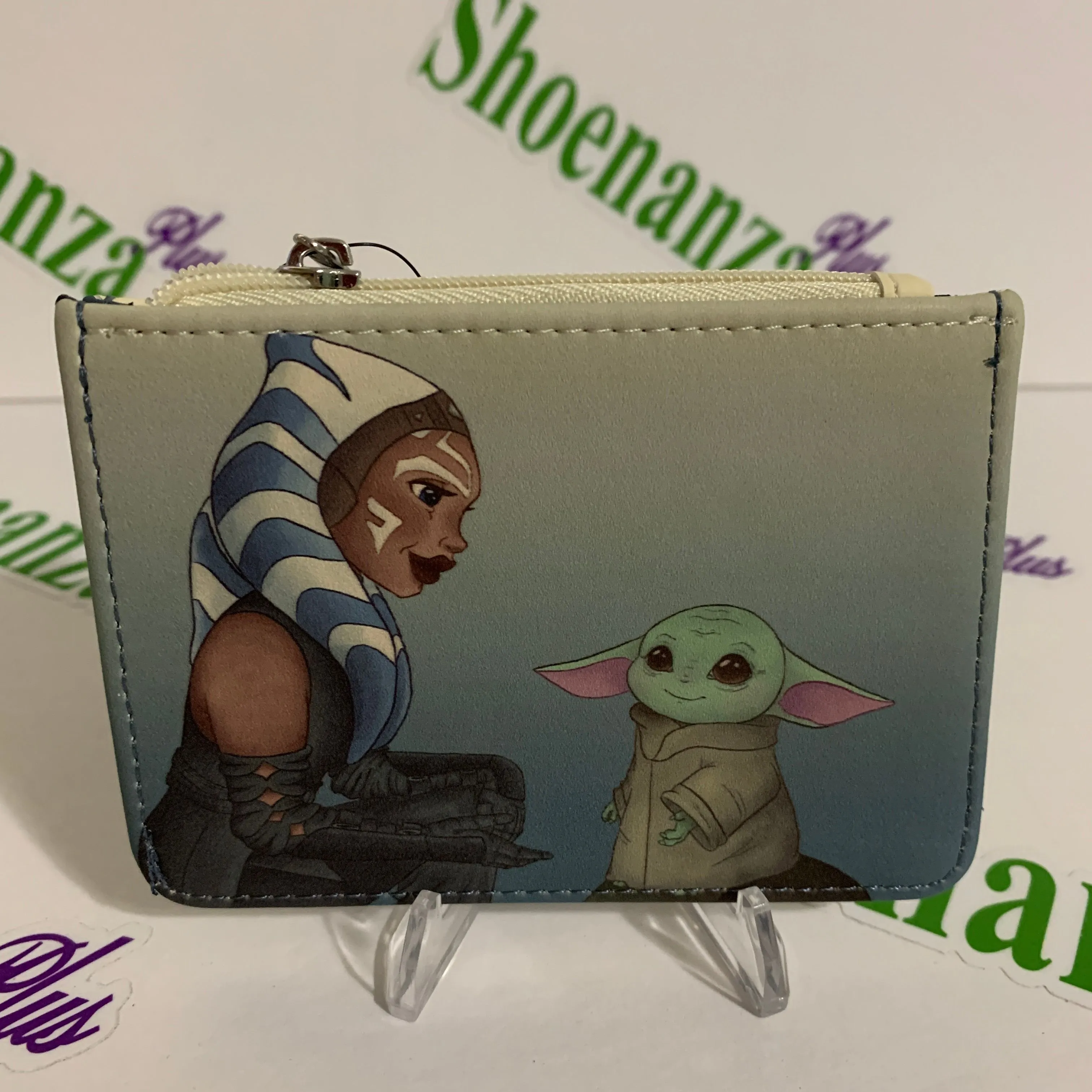 Product image for Bioworld Cardholder Star Wars The Mandalorian Ahsoka Grogu Child Card Holder