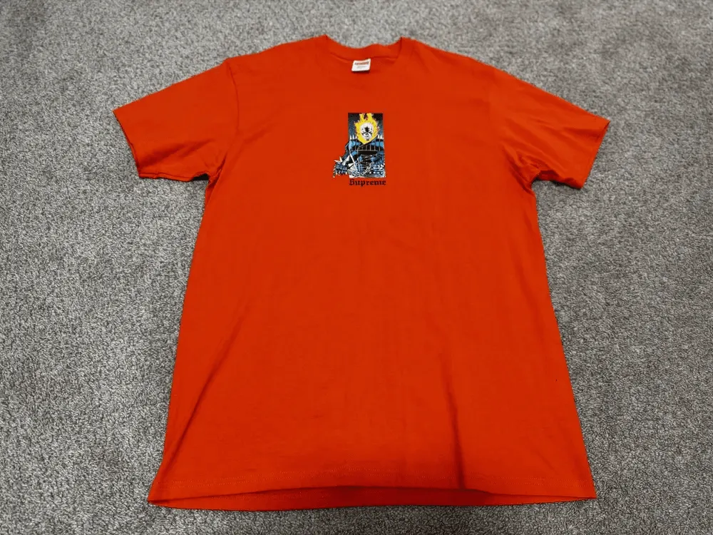 Product image for Supreme Ghost Rider Tee | Size L |  21.5 x 31