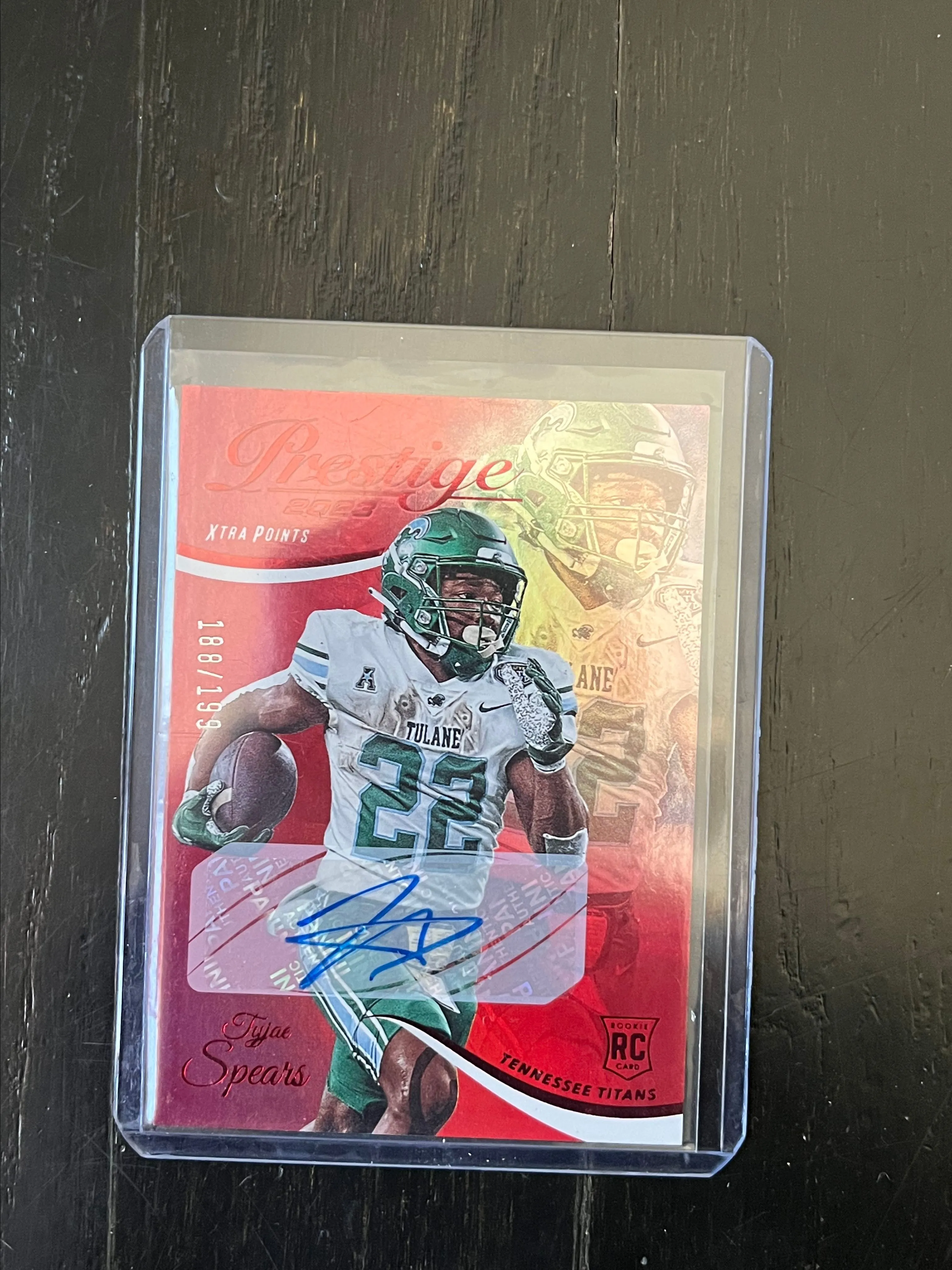 Product image for Tyjae spears red rookie auto /199