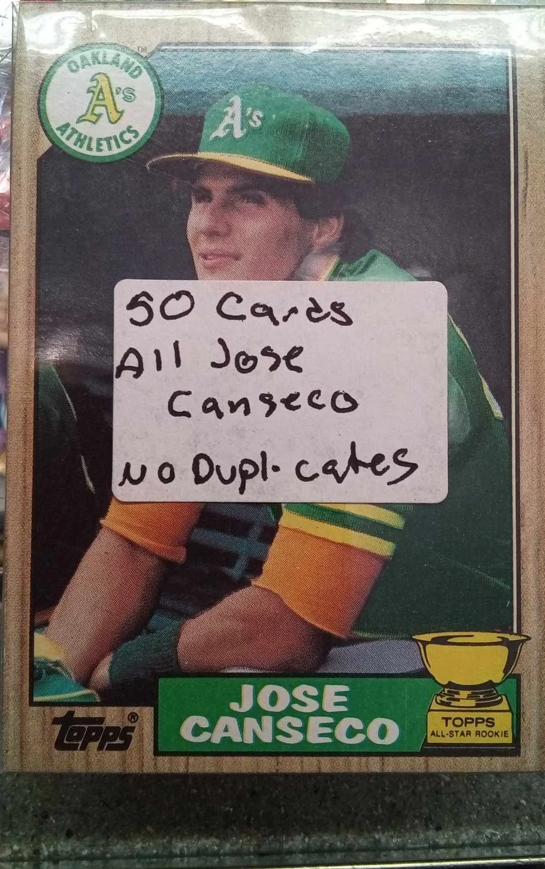 Product image for 50 Assorted Jose Canseco Cards